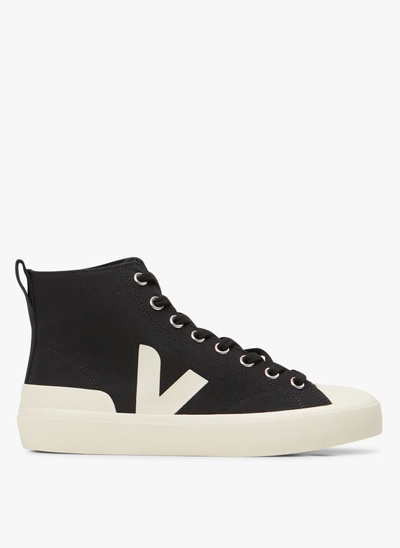 Baskets montantes en toile Wata ii Noir Veja Femme Place des