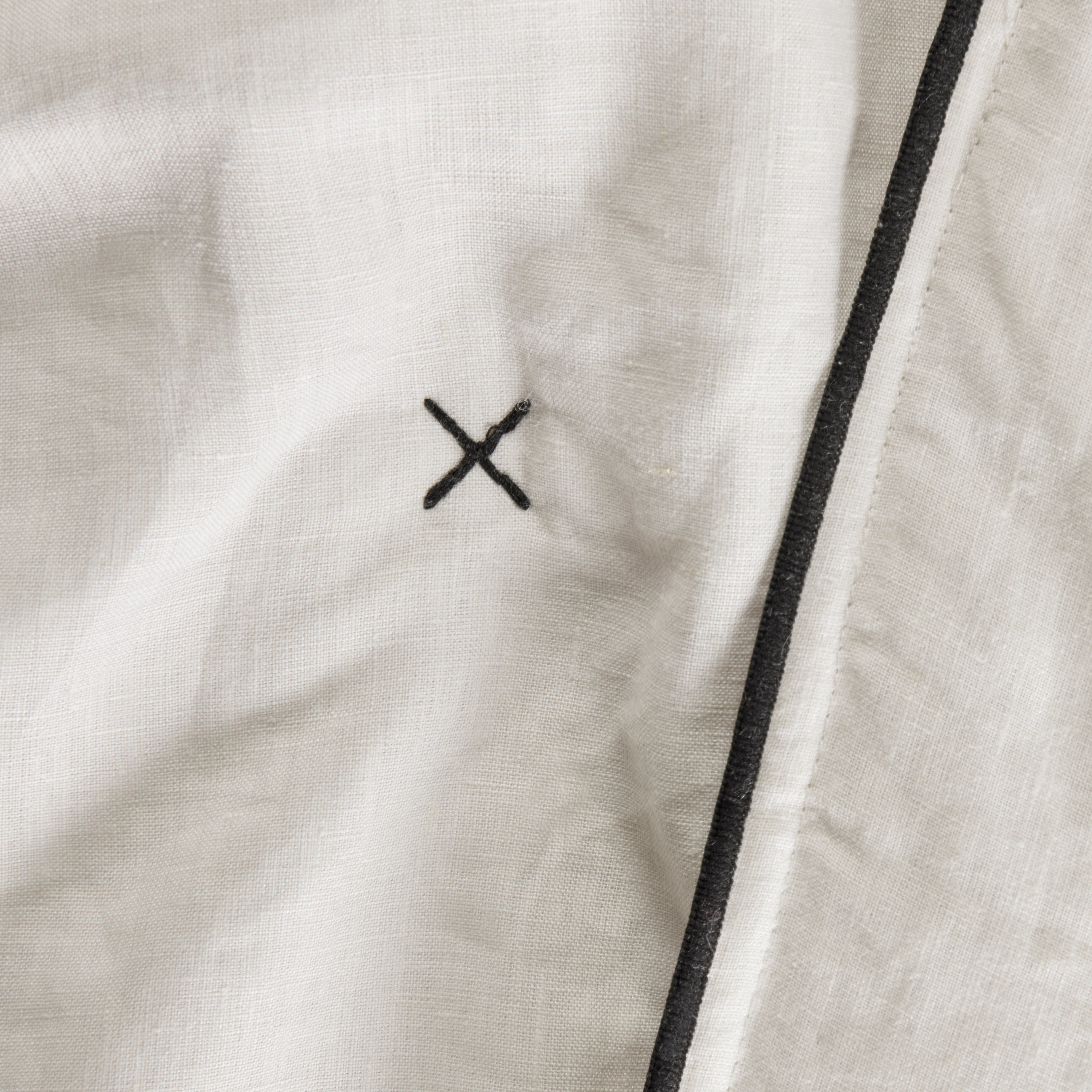 CARLINA - Quilted linen bedspread MADURA Beige