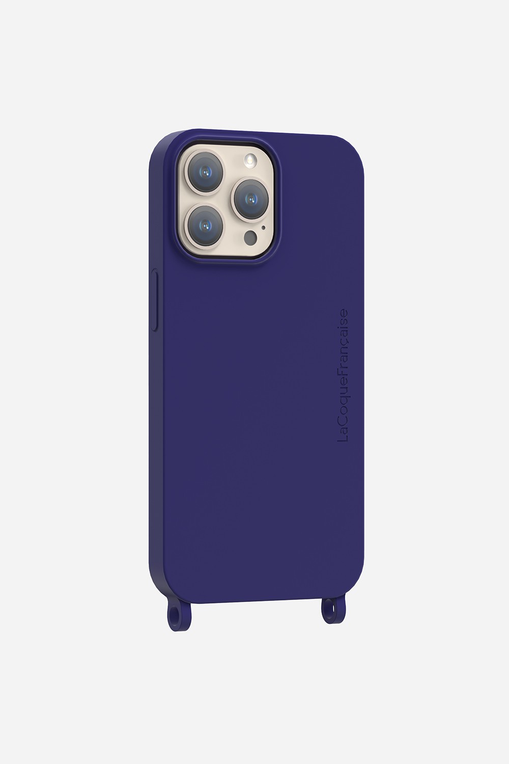 Soft touch phone case with rings for iPhone 13 Pro LA COQUE FRANCAISE Blue