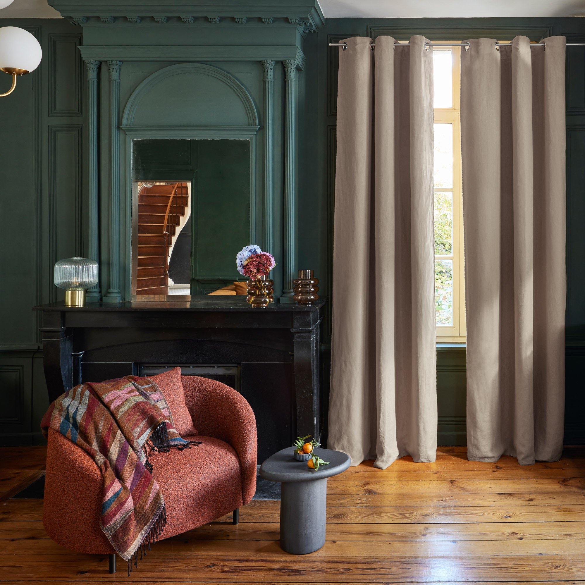 Lined black-out curtain with eyelets MADURA