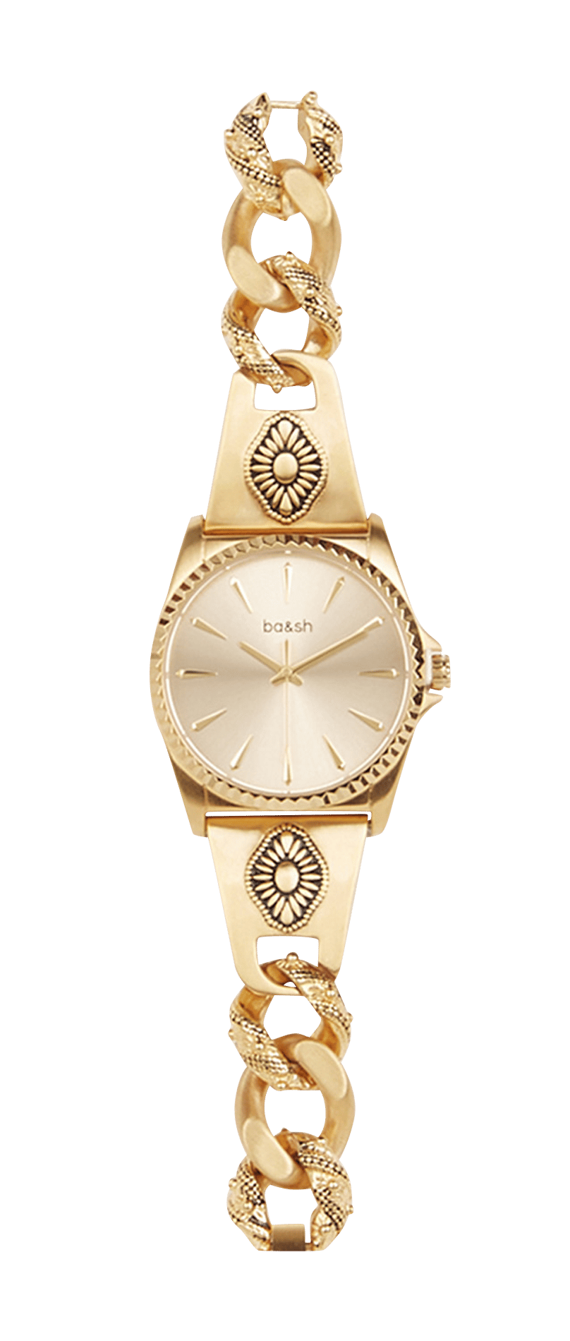 Horloge met bandje van roestvrij staal BA&SH