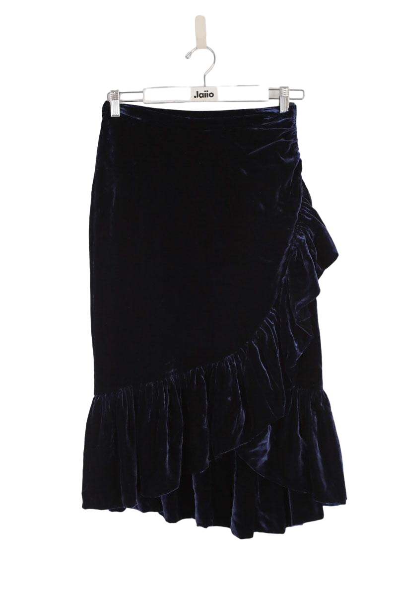 Velour skirt LK BENNETT - Seconde Main Blue