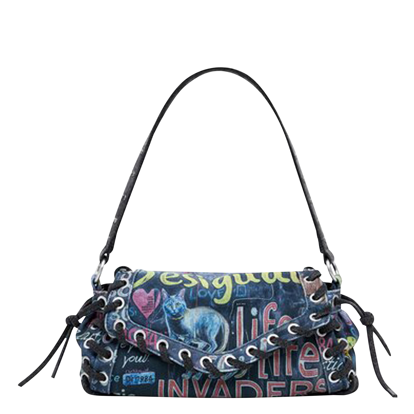 Sac à main en coton mélangé imprimé DESIGUAL Multicolore