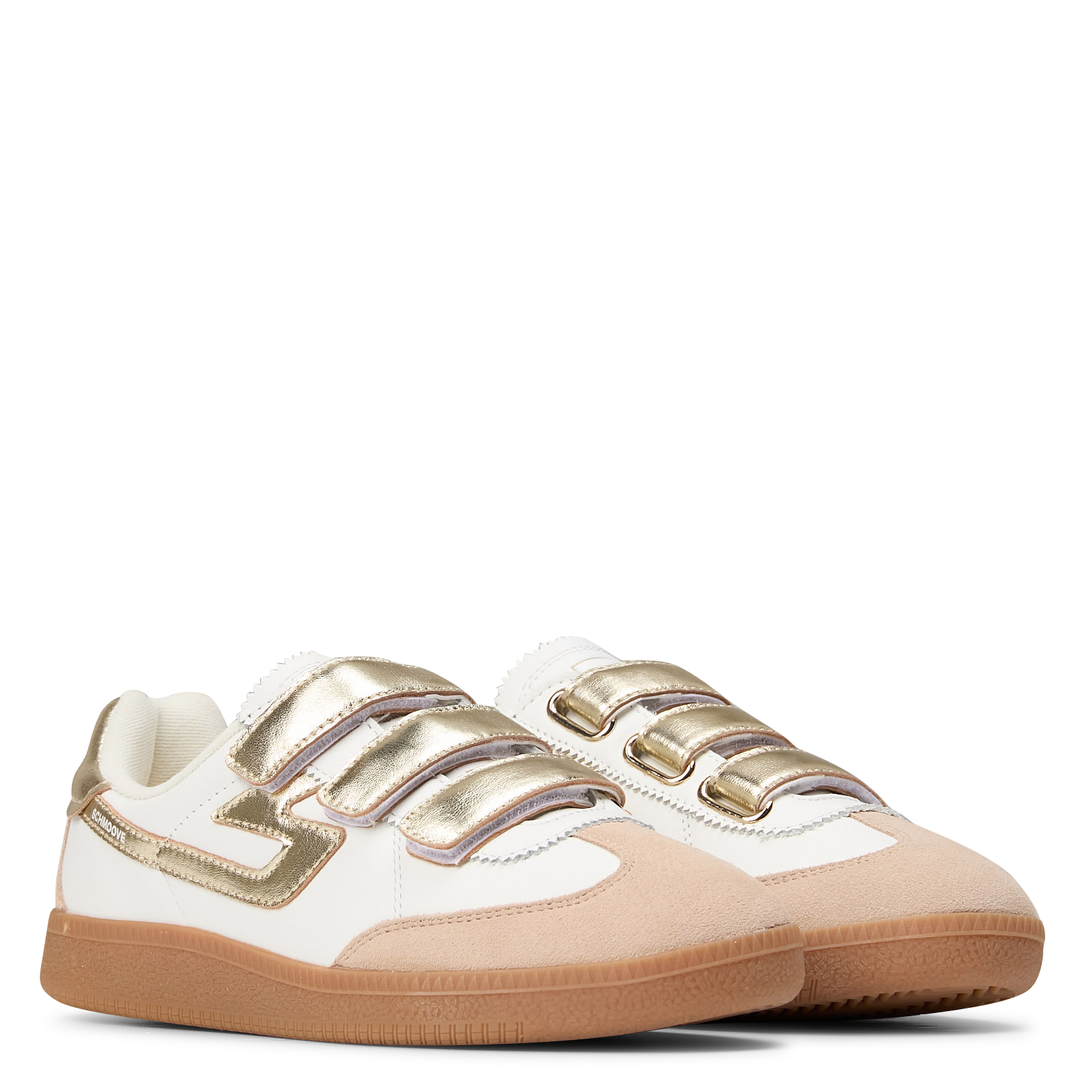 Low-top leather mix sneakers SCHMOOVE Multicolored