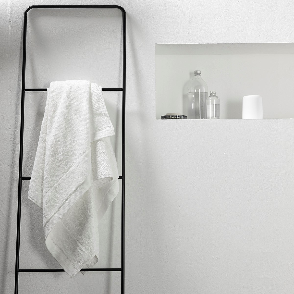 Plain cotton bath towel TODAY LINGE DE MAISON White