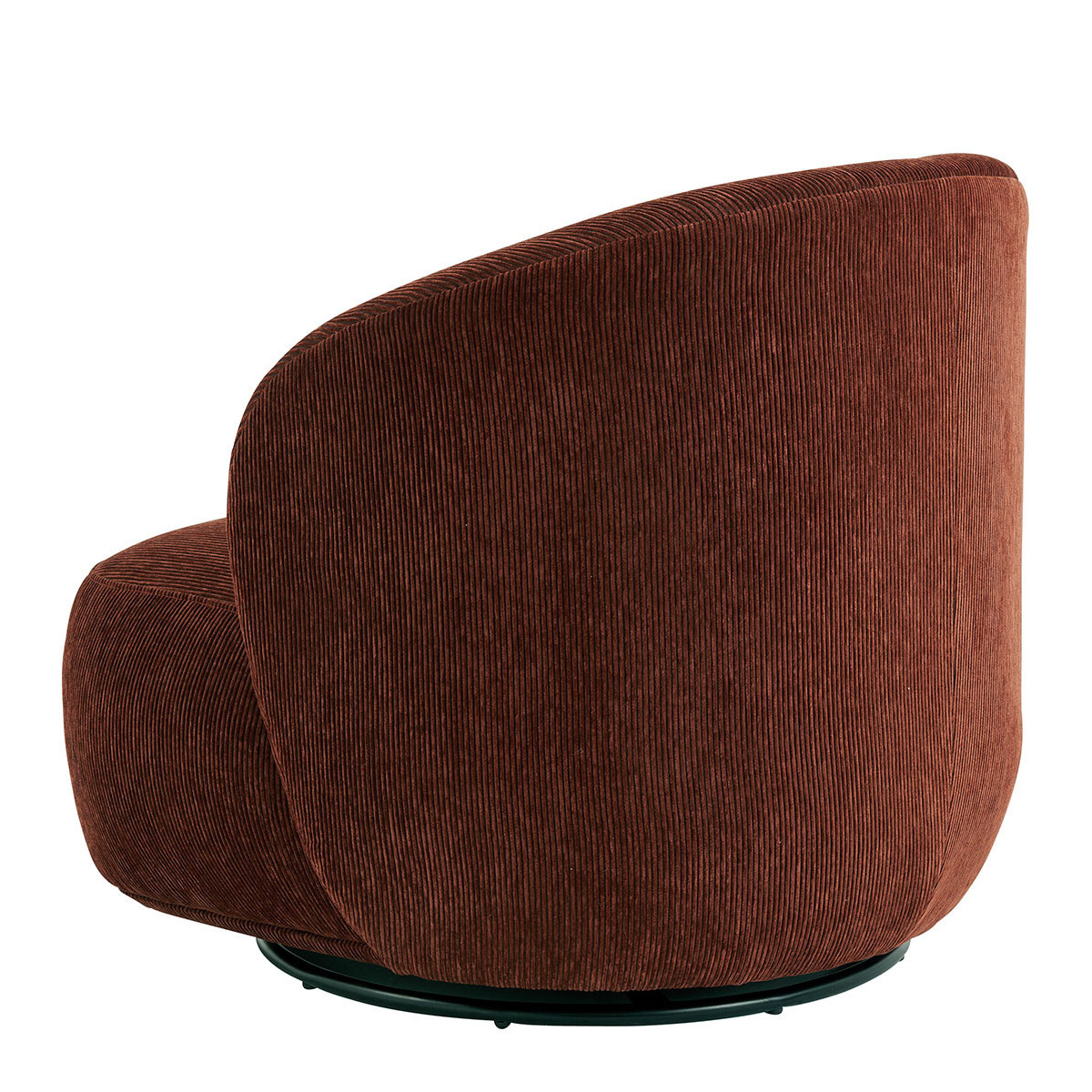Corduroy armchair Red
