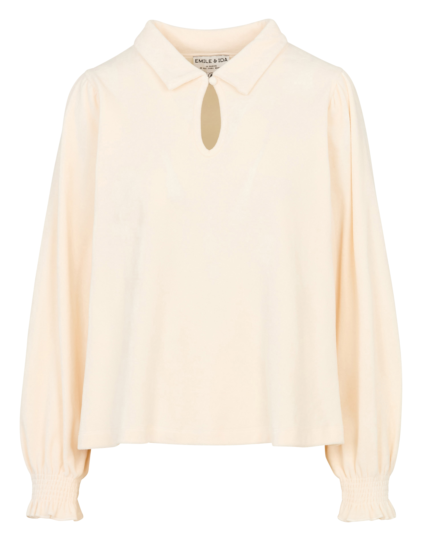 Klassischer Rundhals-Sweatshirt aus Bio-Baumwolle EMILE ET IDA Beige