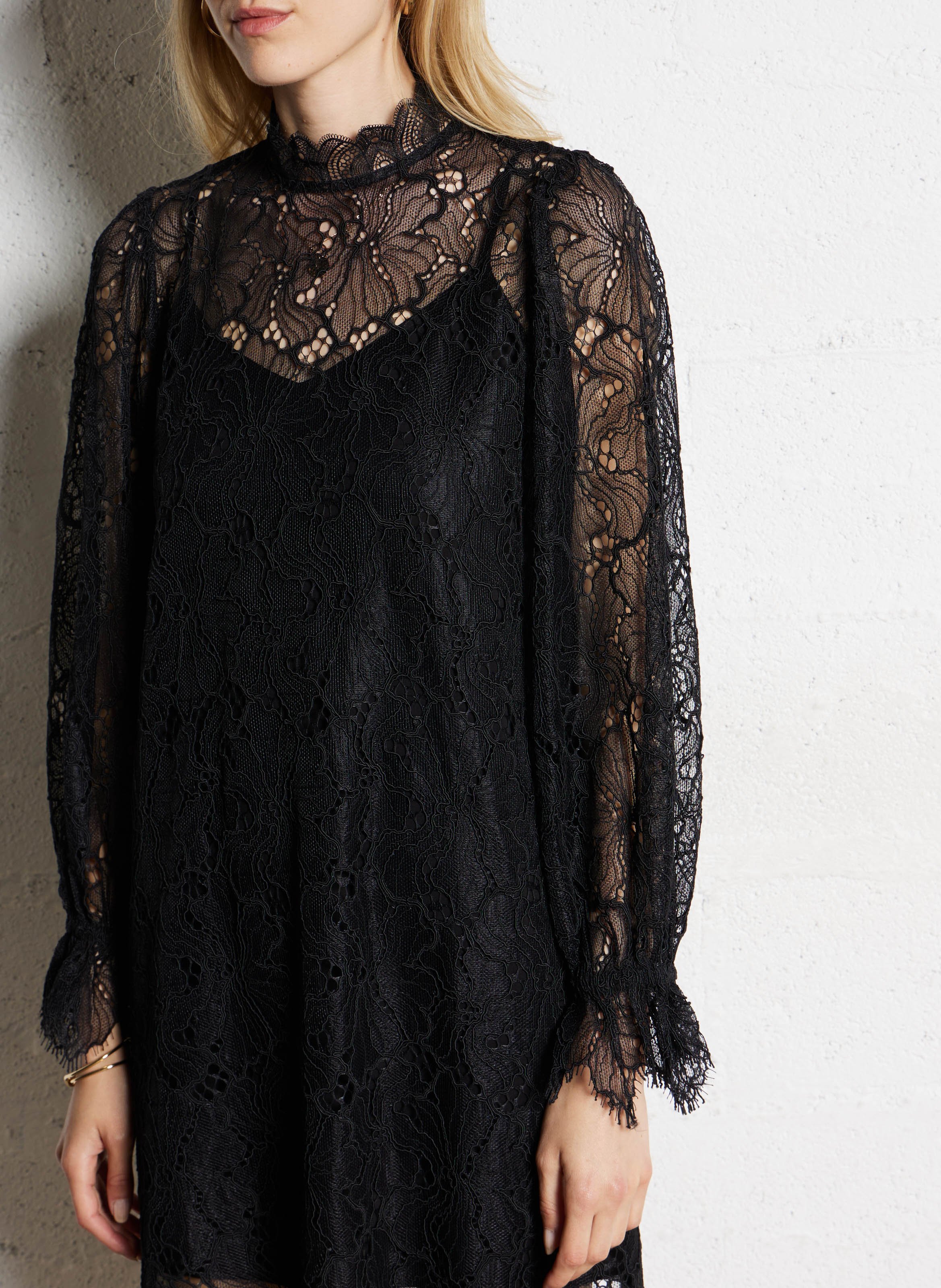 Lace dress SUNCOO Black