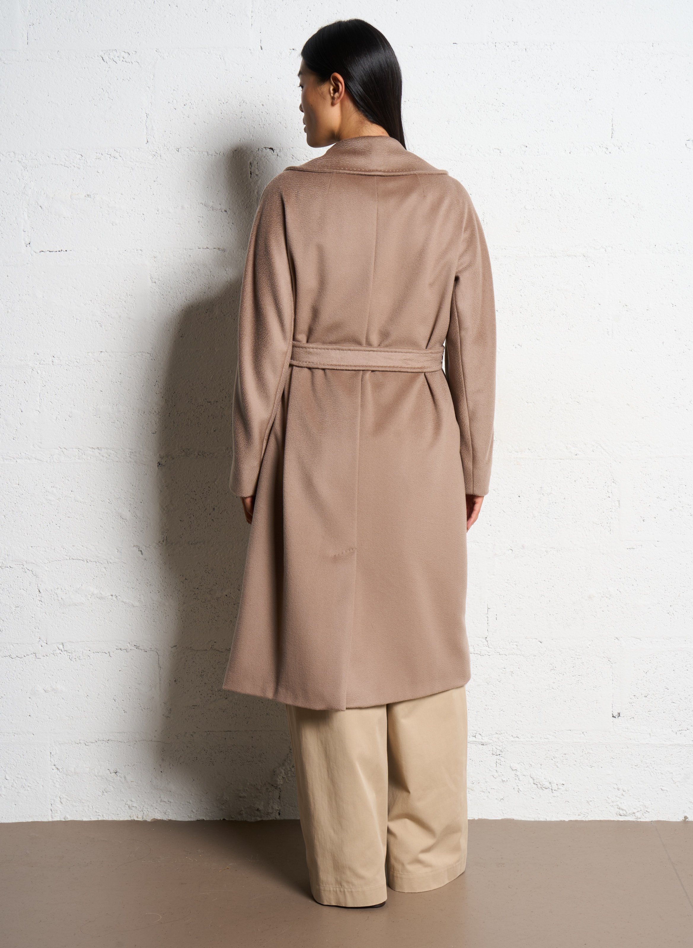 Cocoon-Mantel aus Wolle mit Reverskragen MAX MARA WEEK END Braun