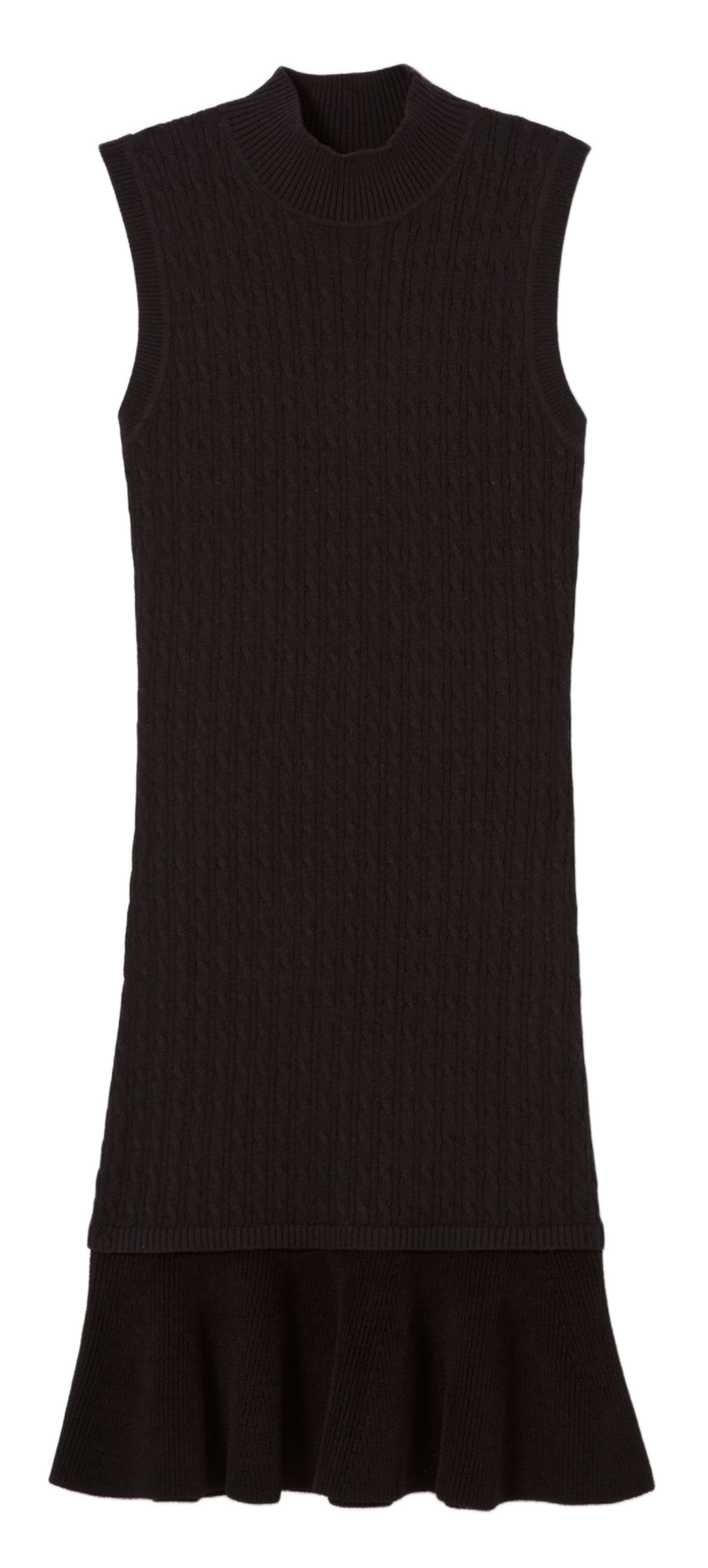 Robe courte évasée en laine mélangée CLAUDIE PIERLOT Noir