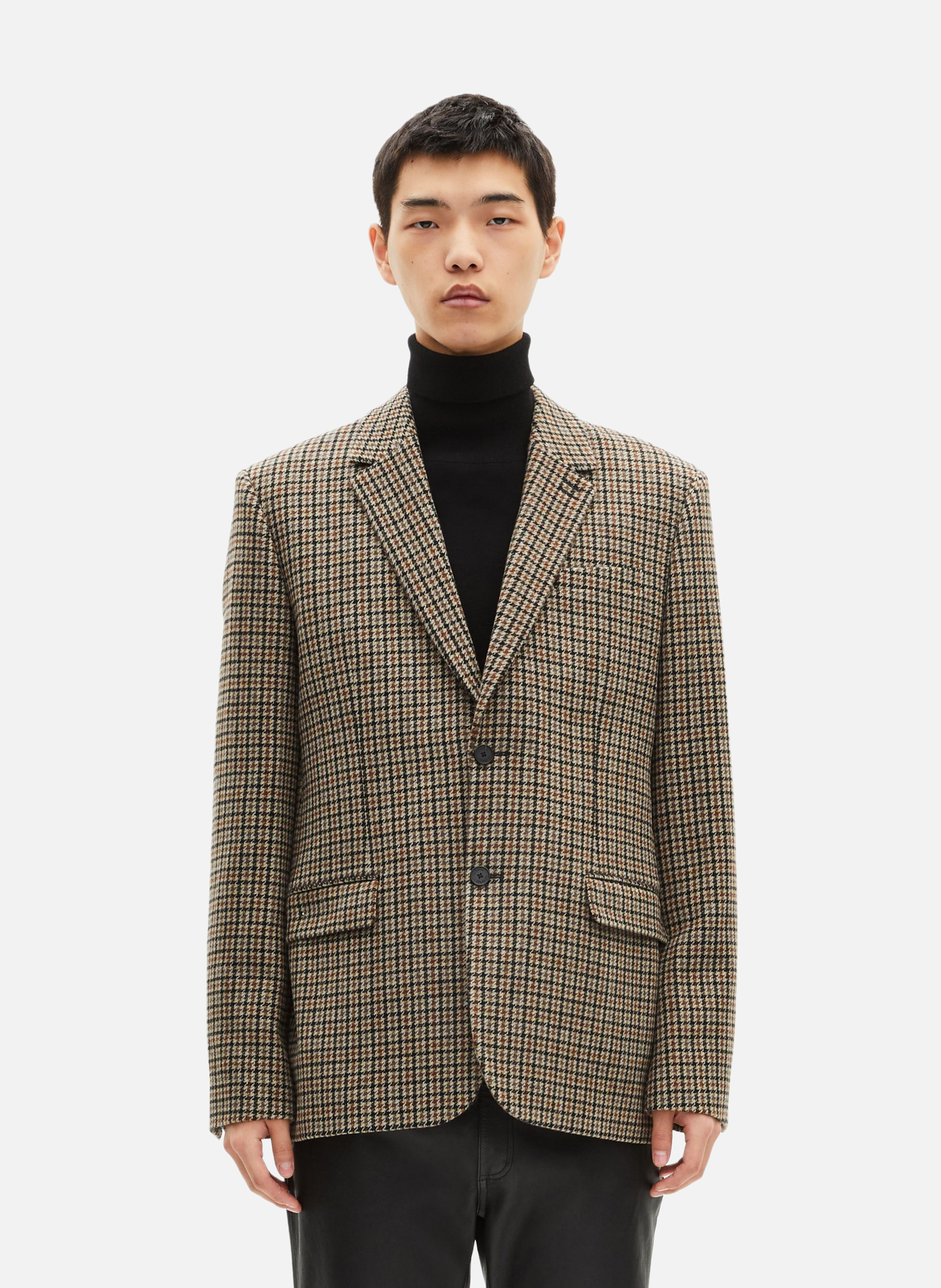 Houndstooth jacket THE KOOPLES Brown
