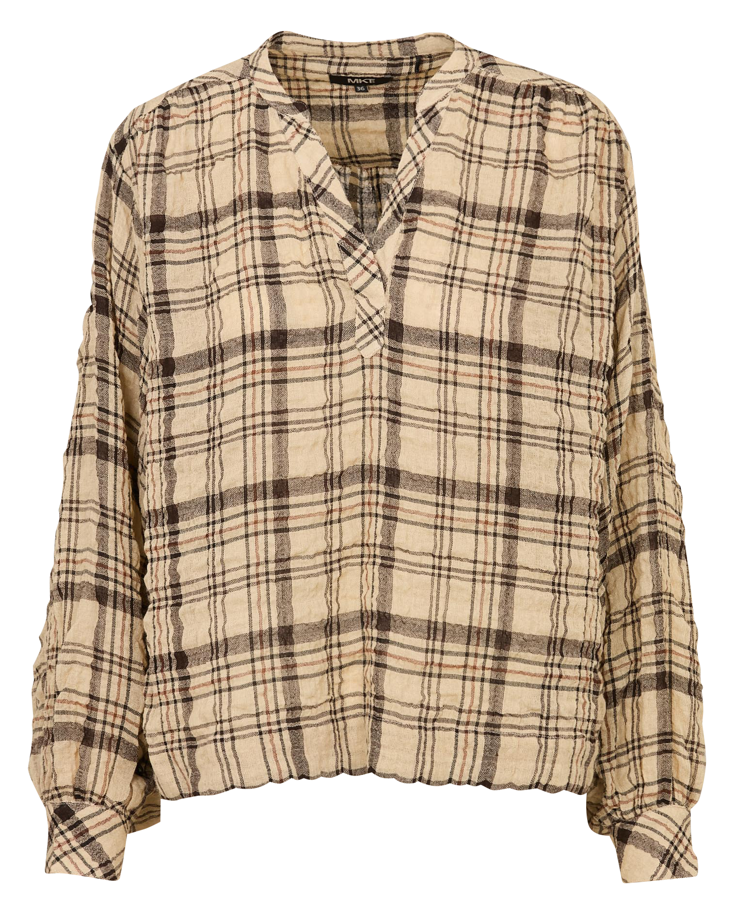 Blouse col V  MKT Beige