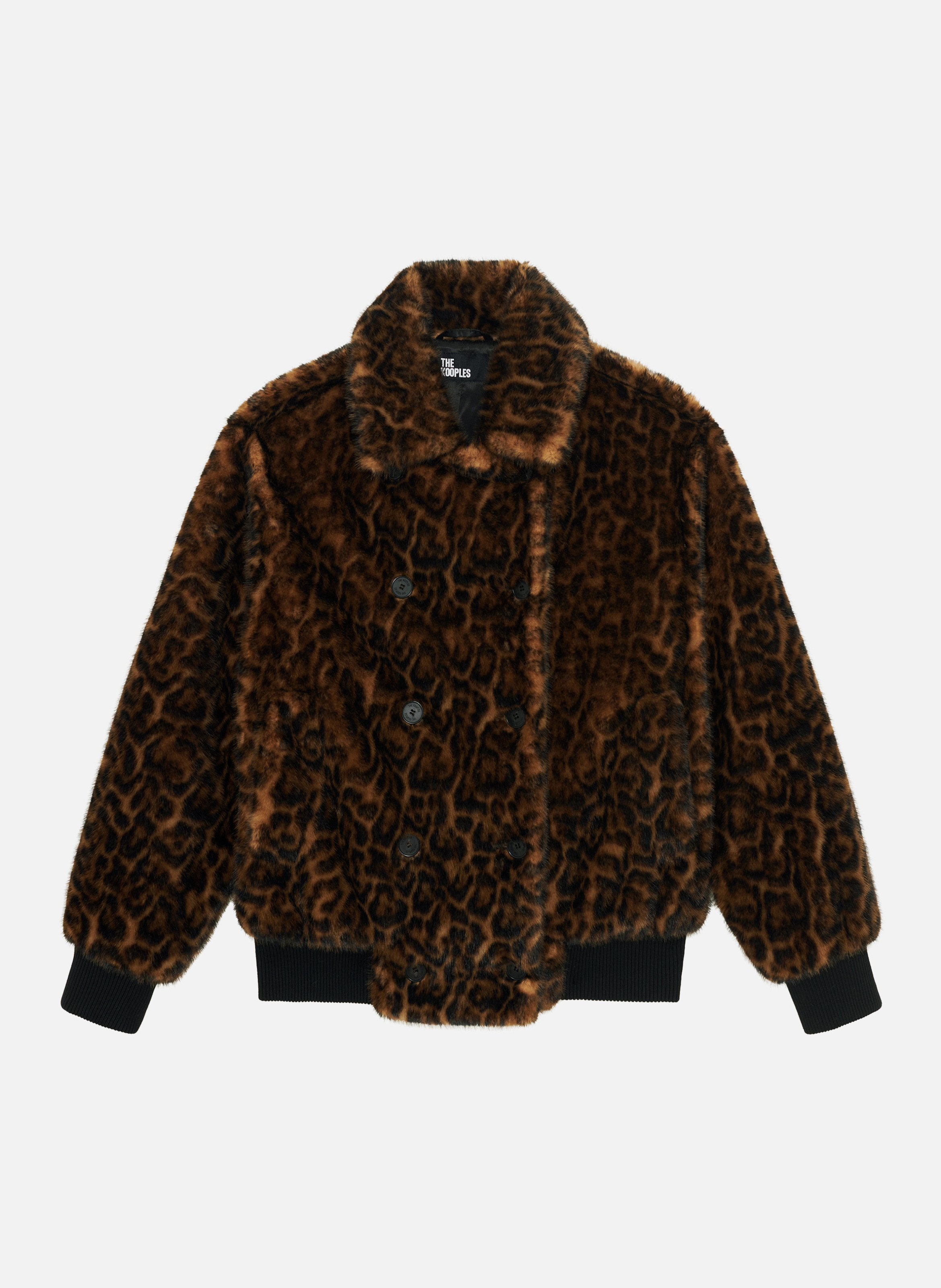 Fur-effect coat THE KOOPLES Multicolored