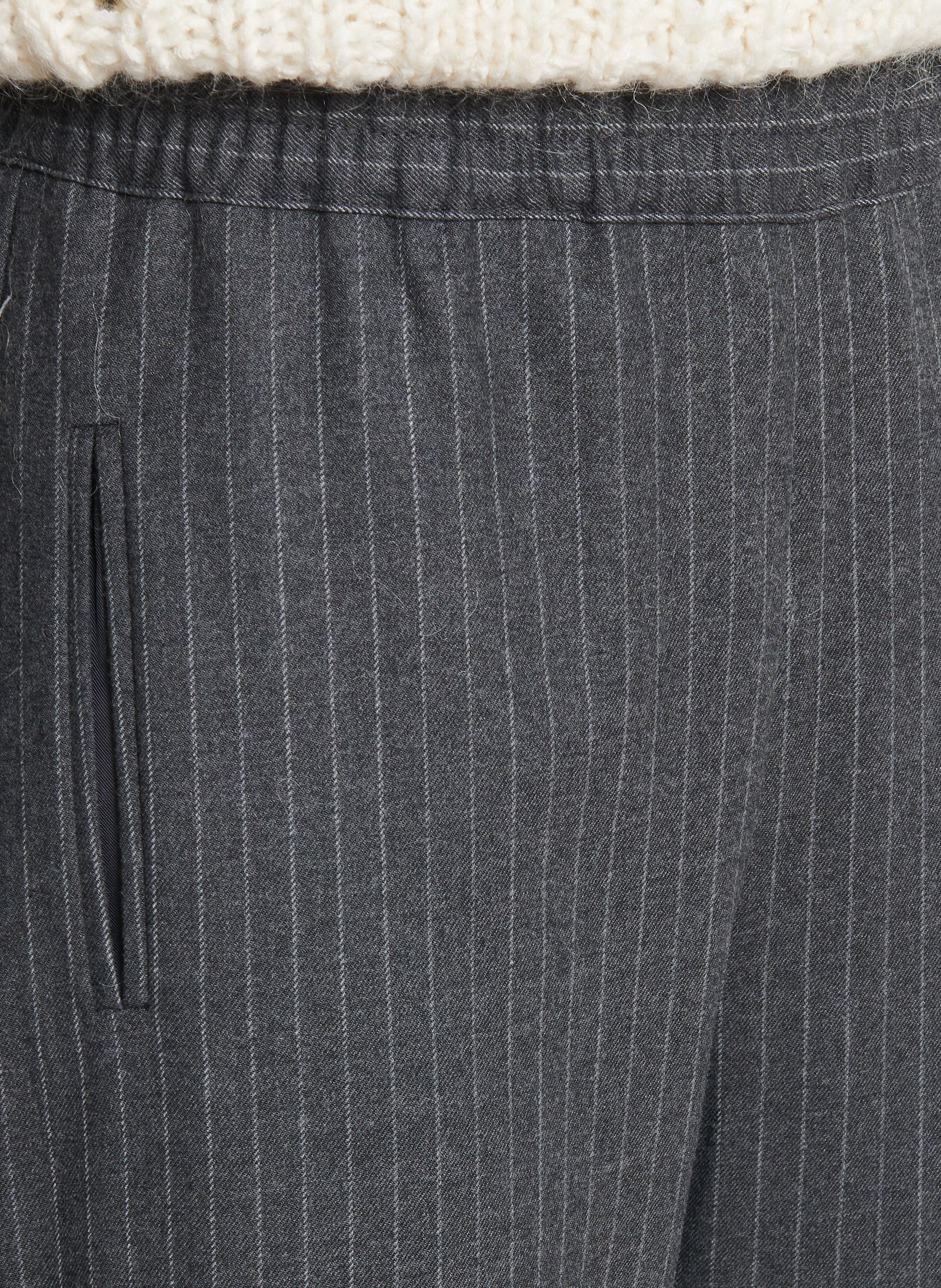 Straight striped trousers  DES PETITS HAUTS Grey