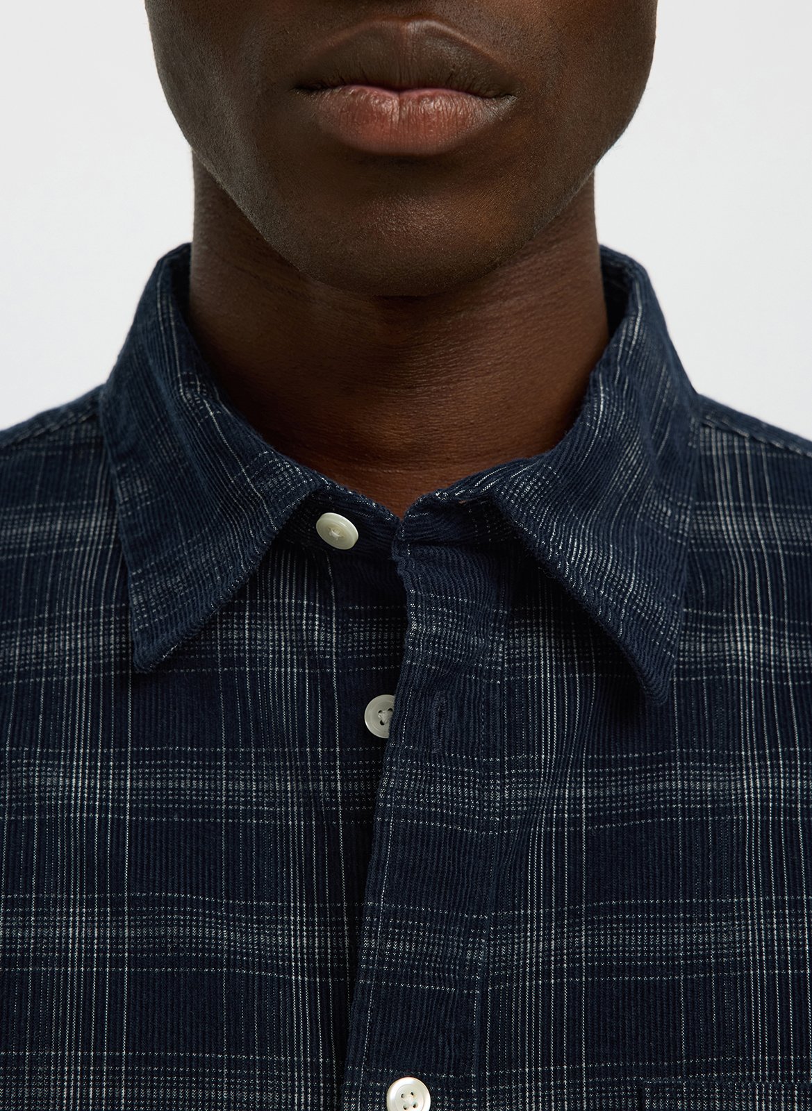 Chemise col classique en coton bio SELECTED Bleu