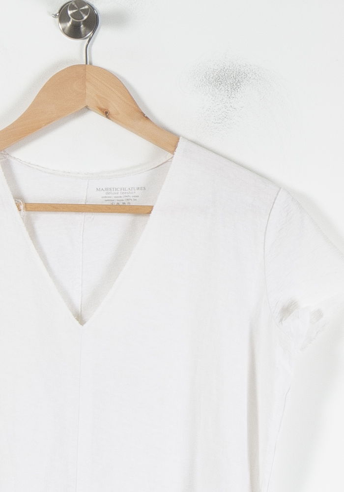 Short & Midi Dress MAJESTIC FILATURES - SECONDE MAIN White