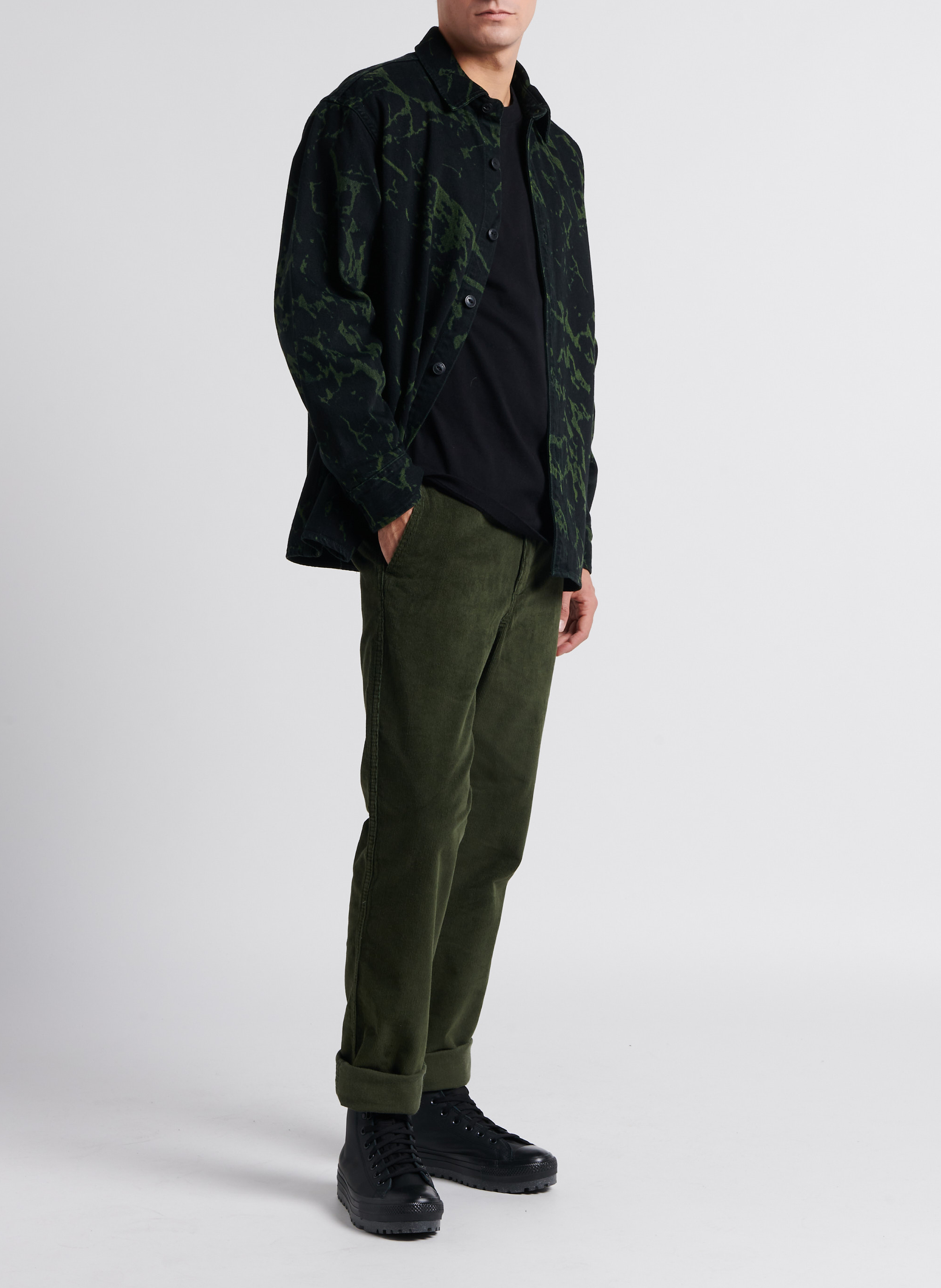 Oversized, katoenen T-shirt met zeefdruk EDWIN Zwart