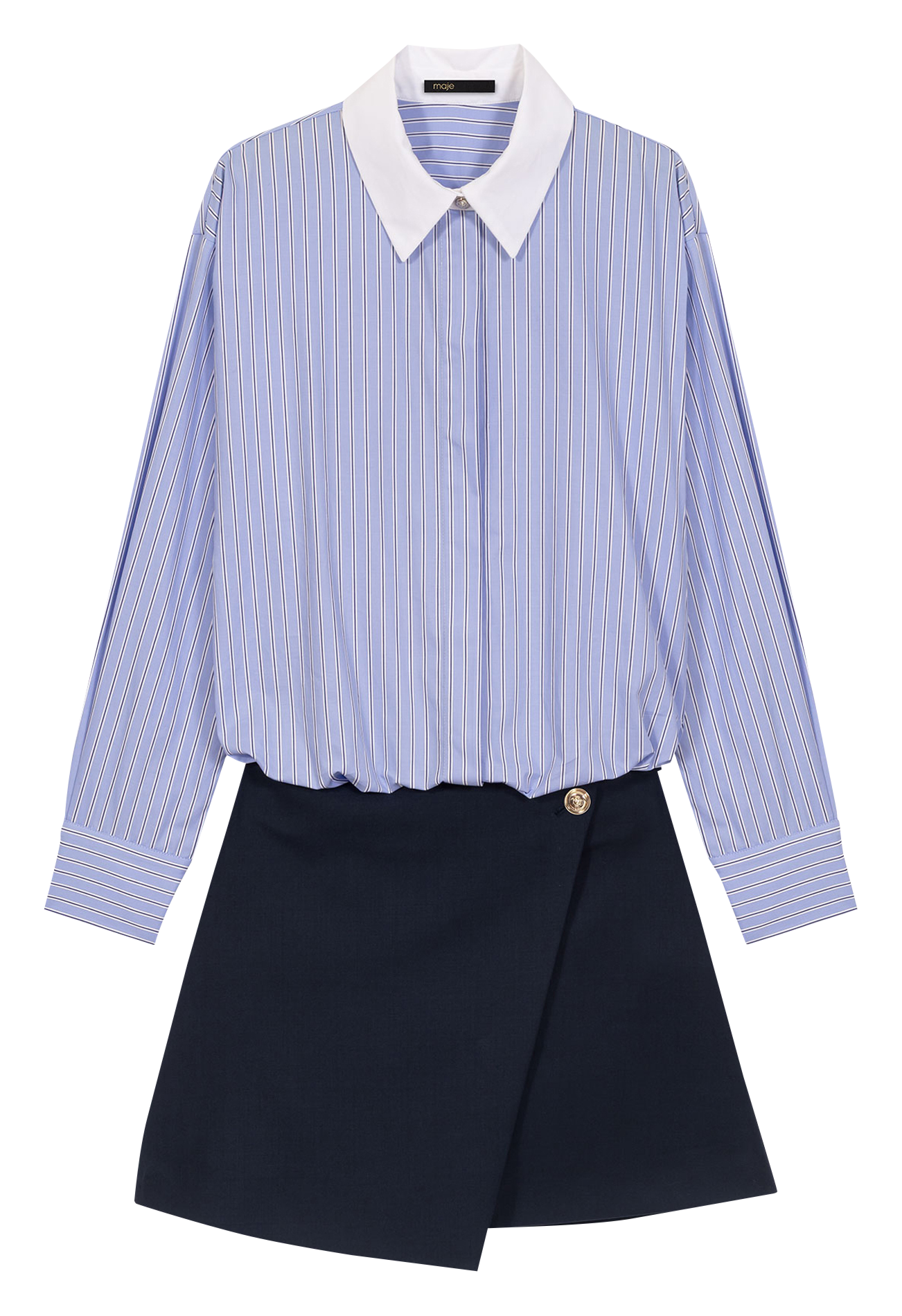 Robe courte 2 en 1 MAJE Bleu