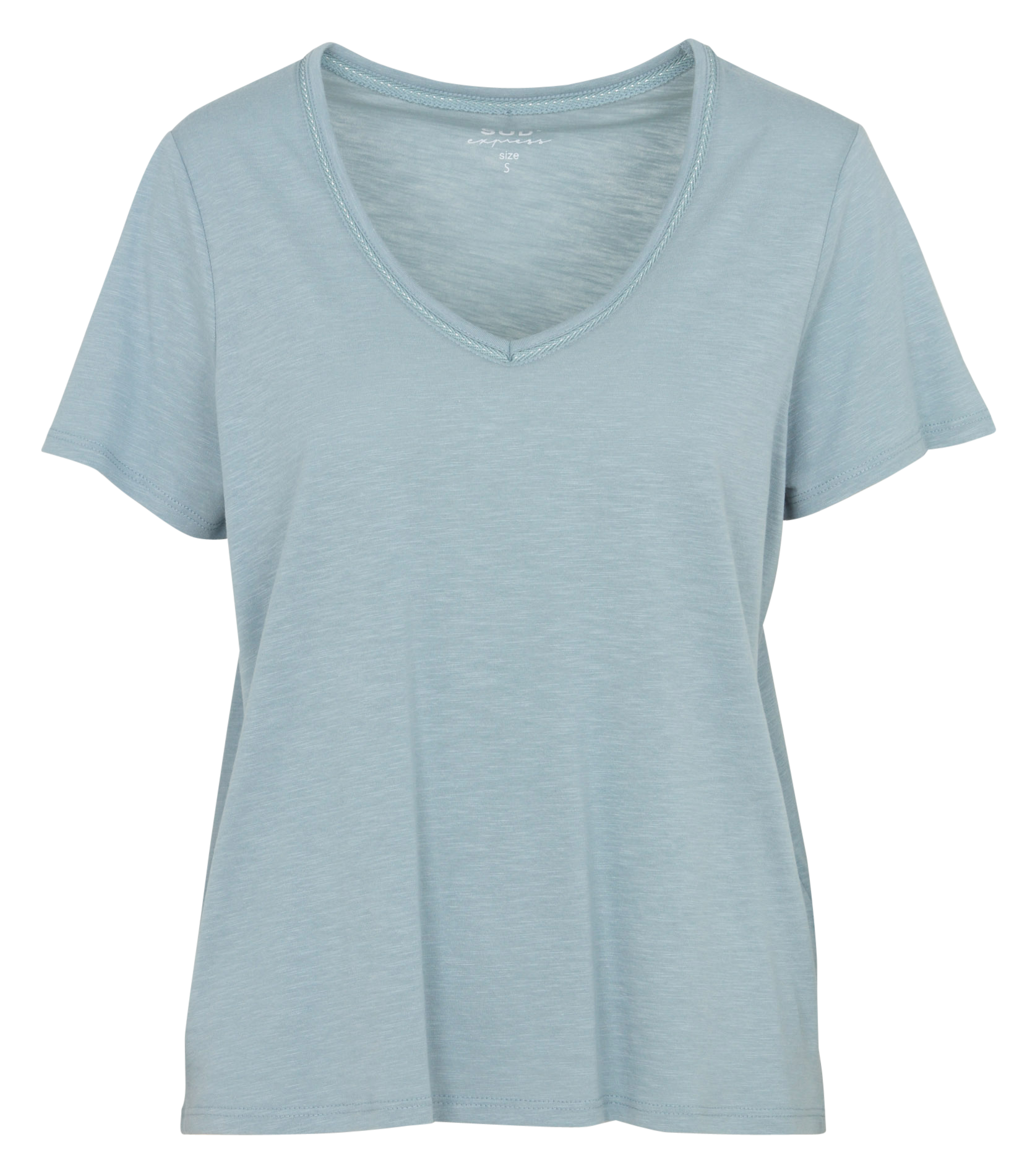 Oversize V-Ausschnitt T-Shirt aus Baumwollmischung SUD EXPRESS