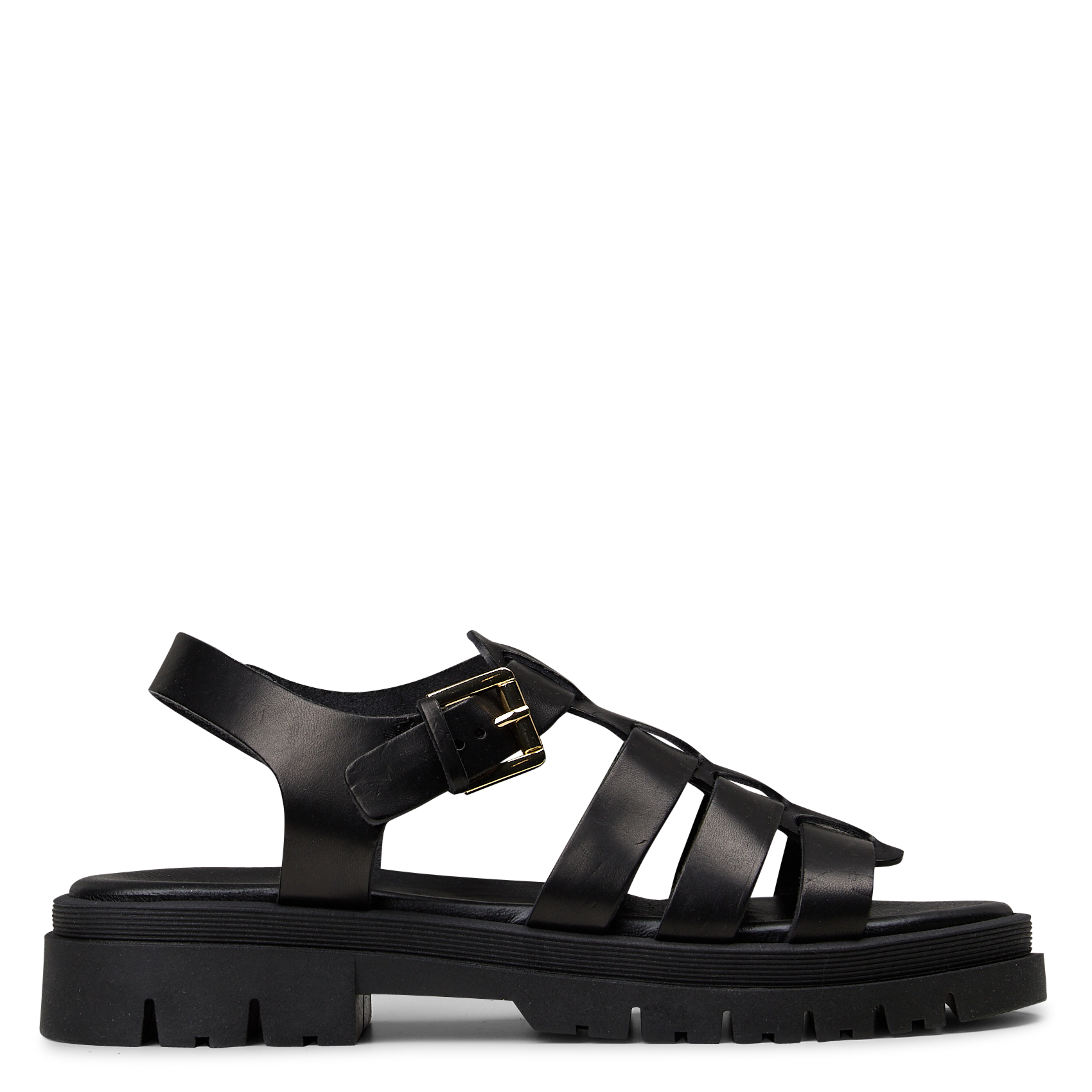 Aouda flat leather sandals MELLOW YELLOW