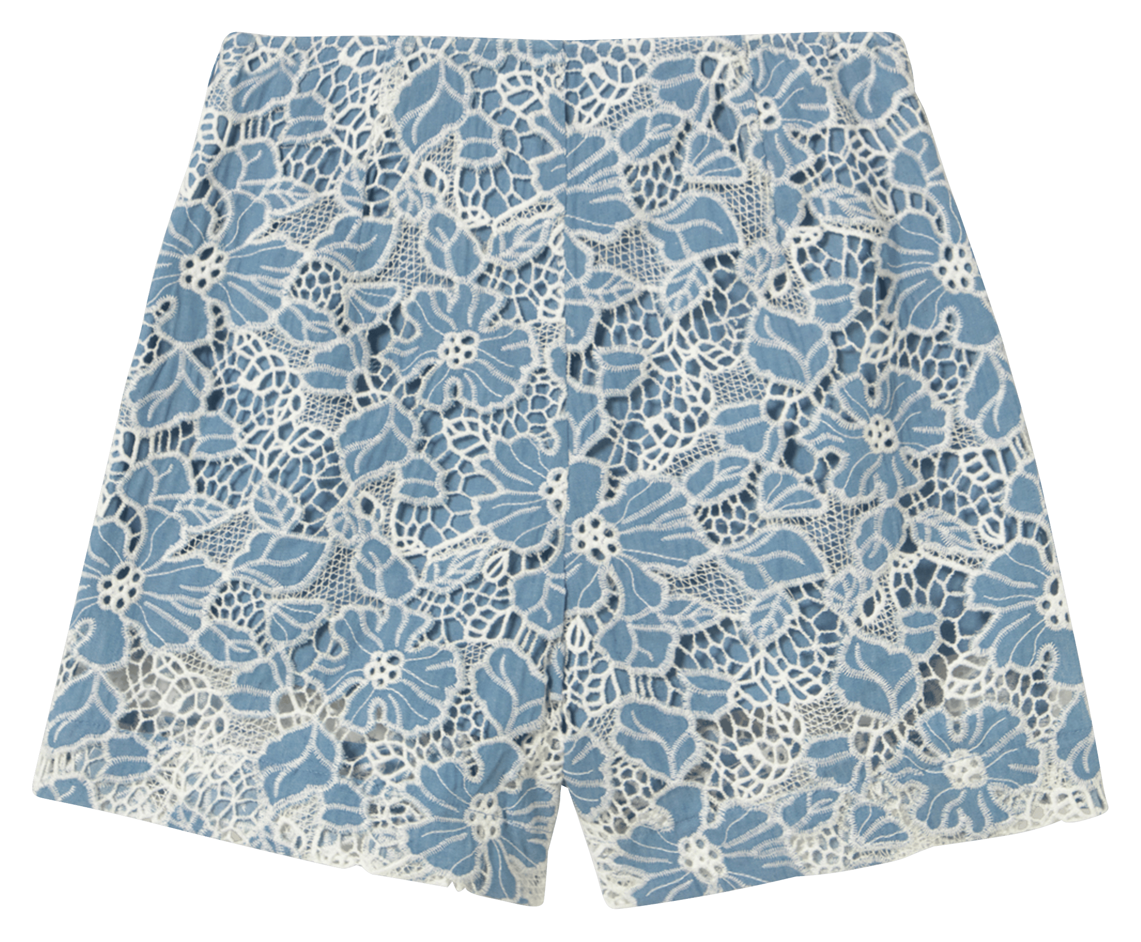 Gerade geschnittene Shorts aus Baumwoll-Mix THE TINY BIG SISTER Grau