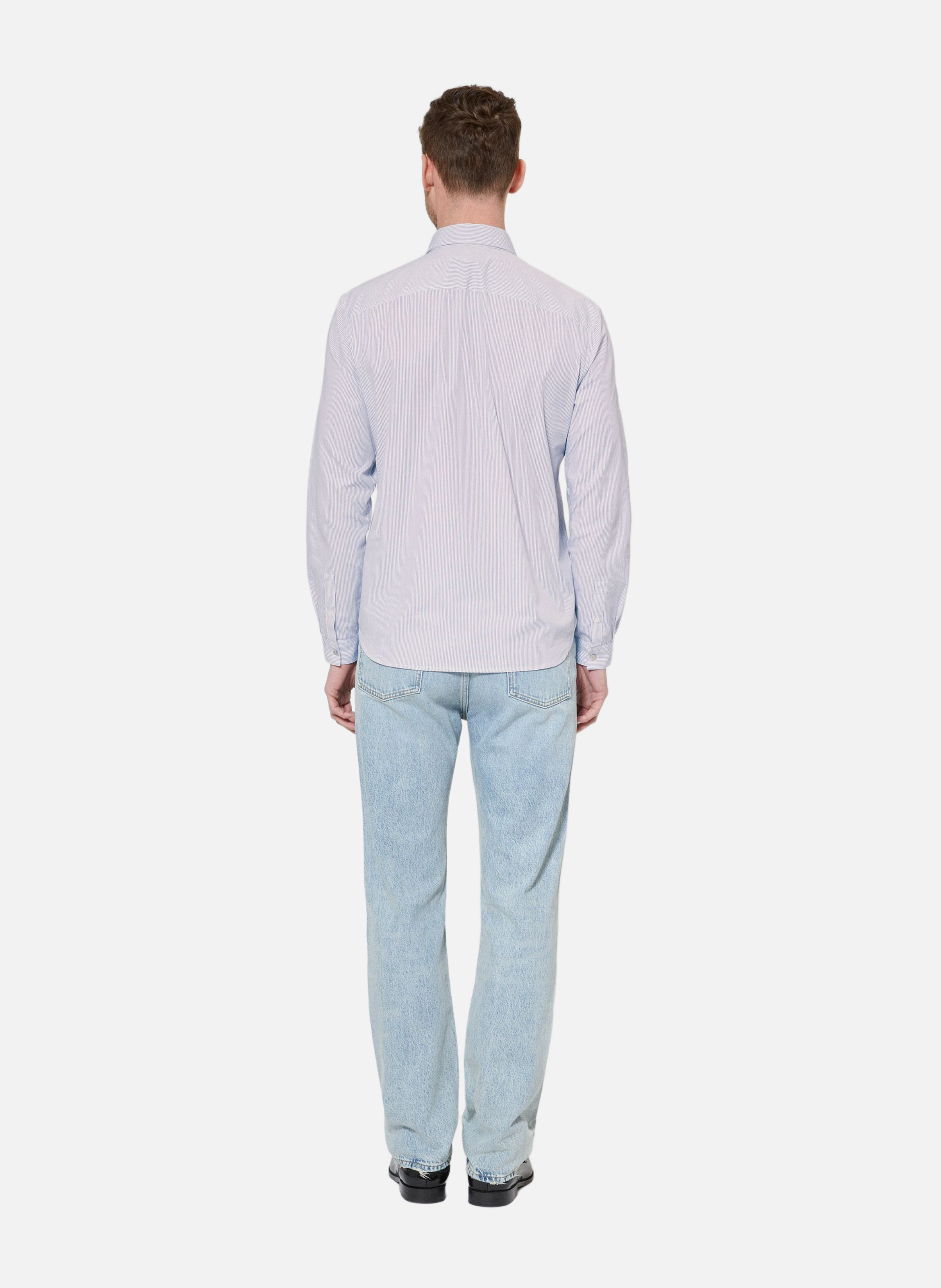 Shirt with striped strap collar THE KOOPLES Black