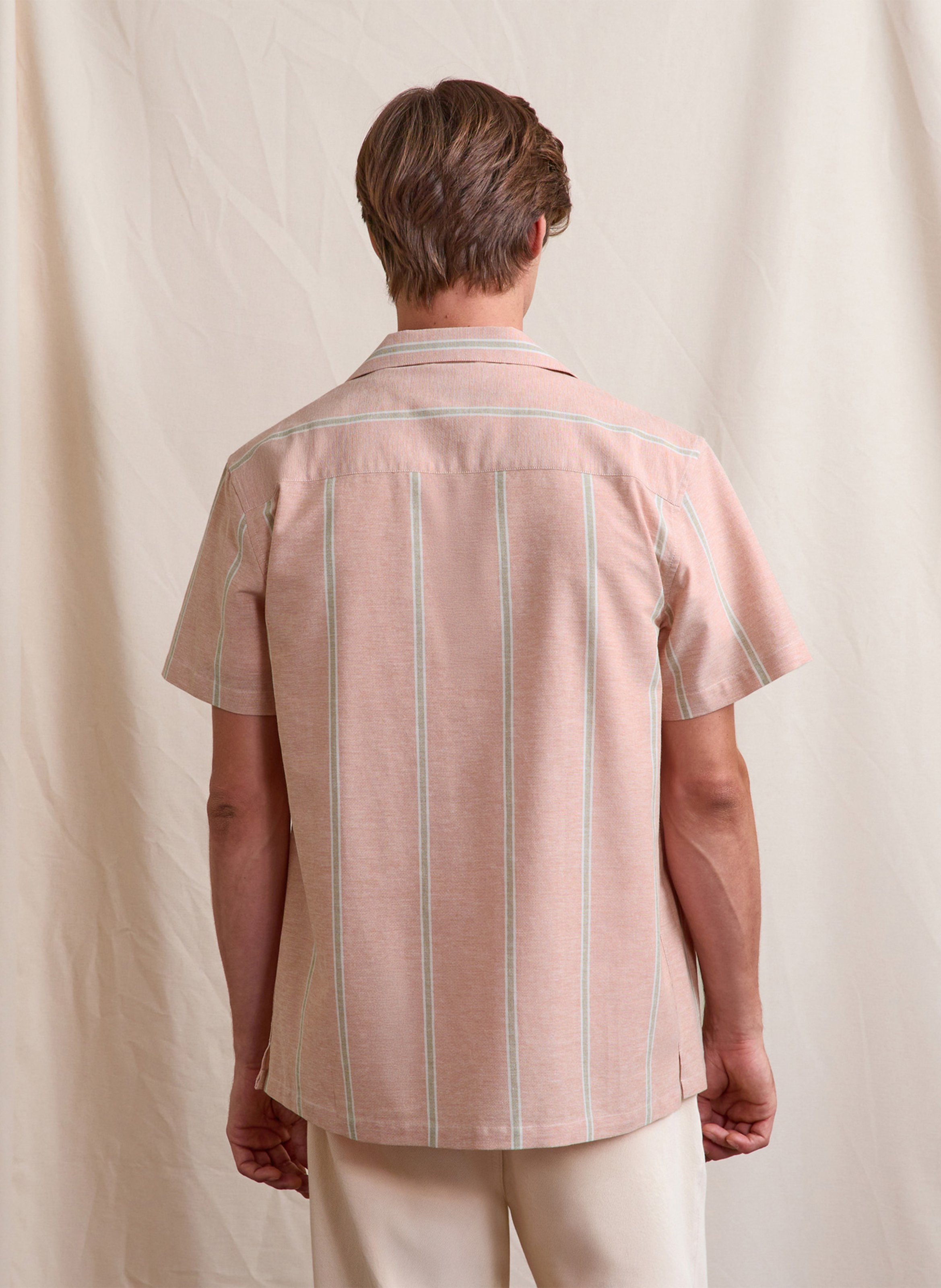 Casual gestreept overhemd FAGUO Rood