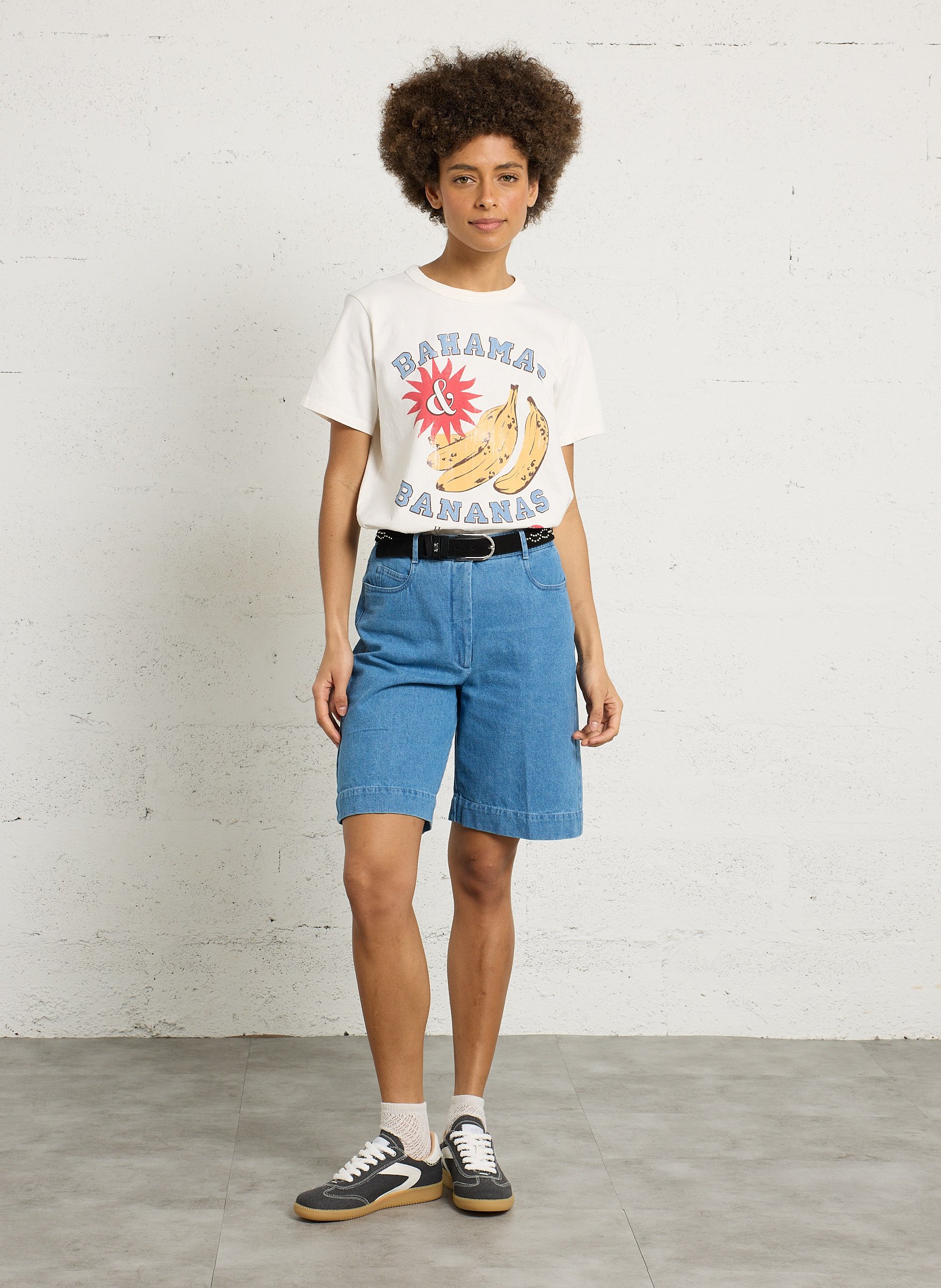 Tee-shirt col rond en coton HARTFORD Multicolore