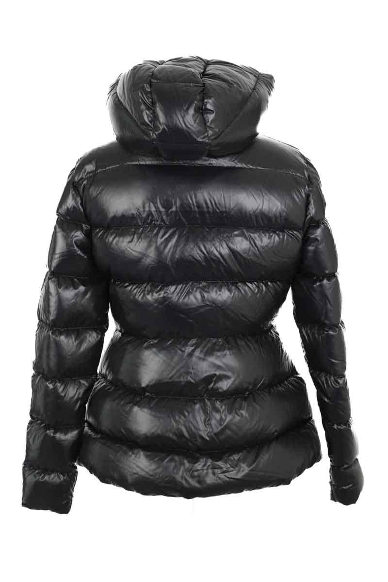 Lightweight quilted padded jacket with high neck MONCLER - Seconde Main Black
