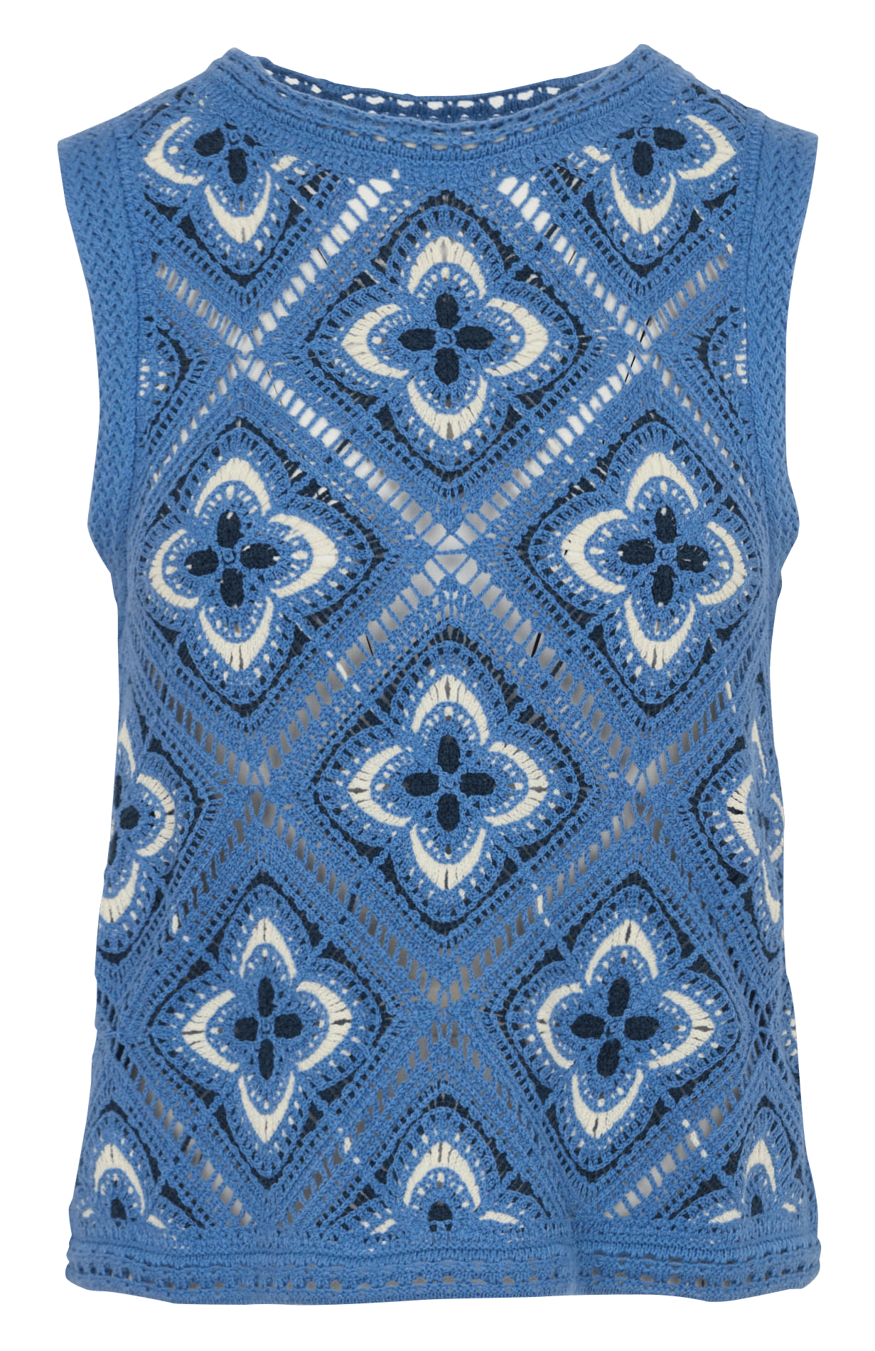 Rundhalspullover aus Bio-Baumwoll-Mix LA FEE MARABOUTEE Blau