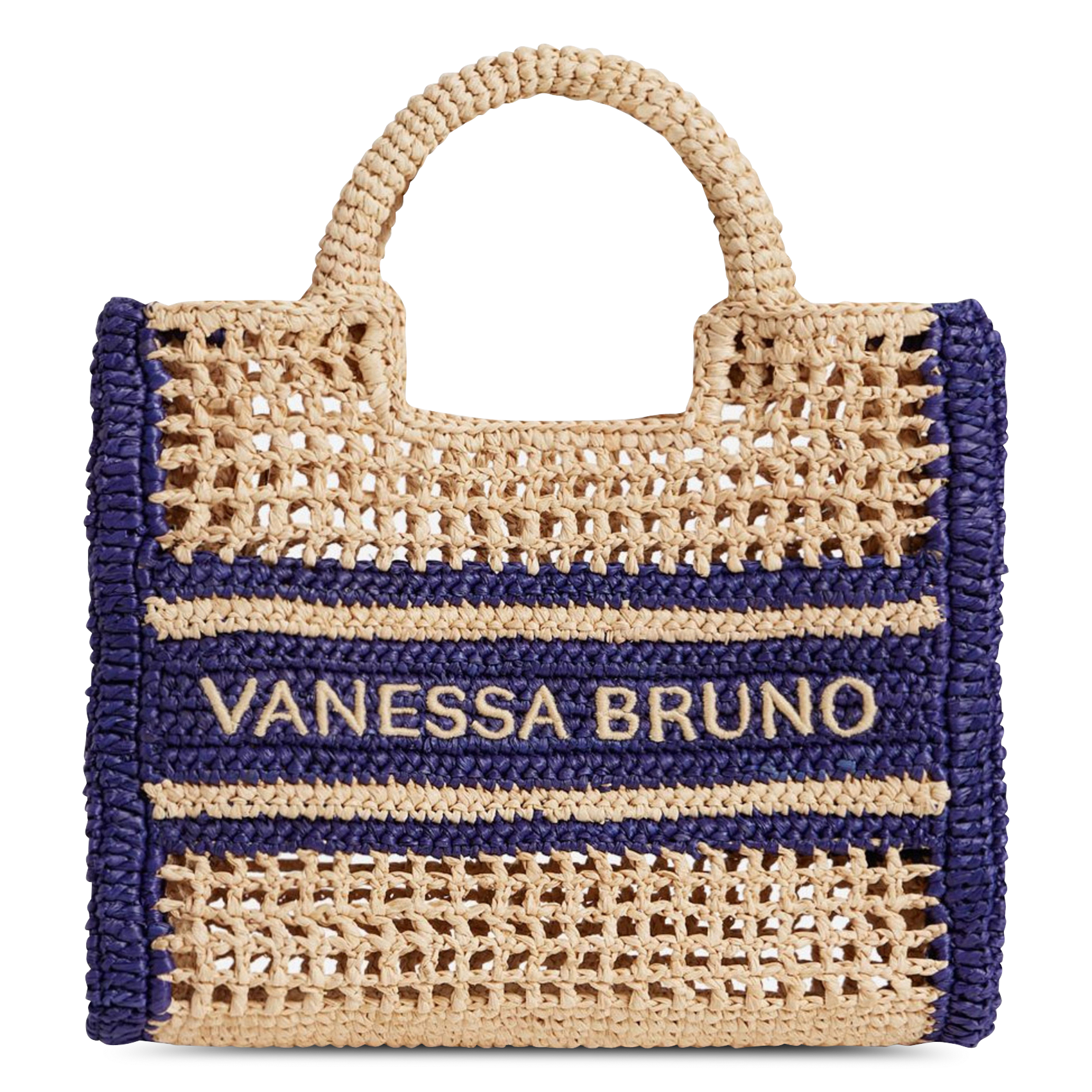 Panier en raphia VANESSA BRUNO Bleu