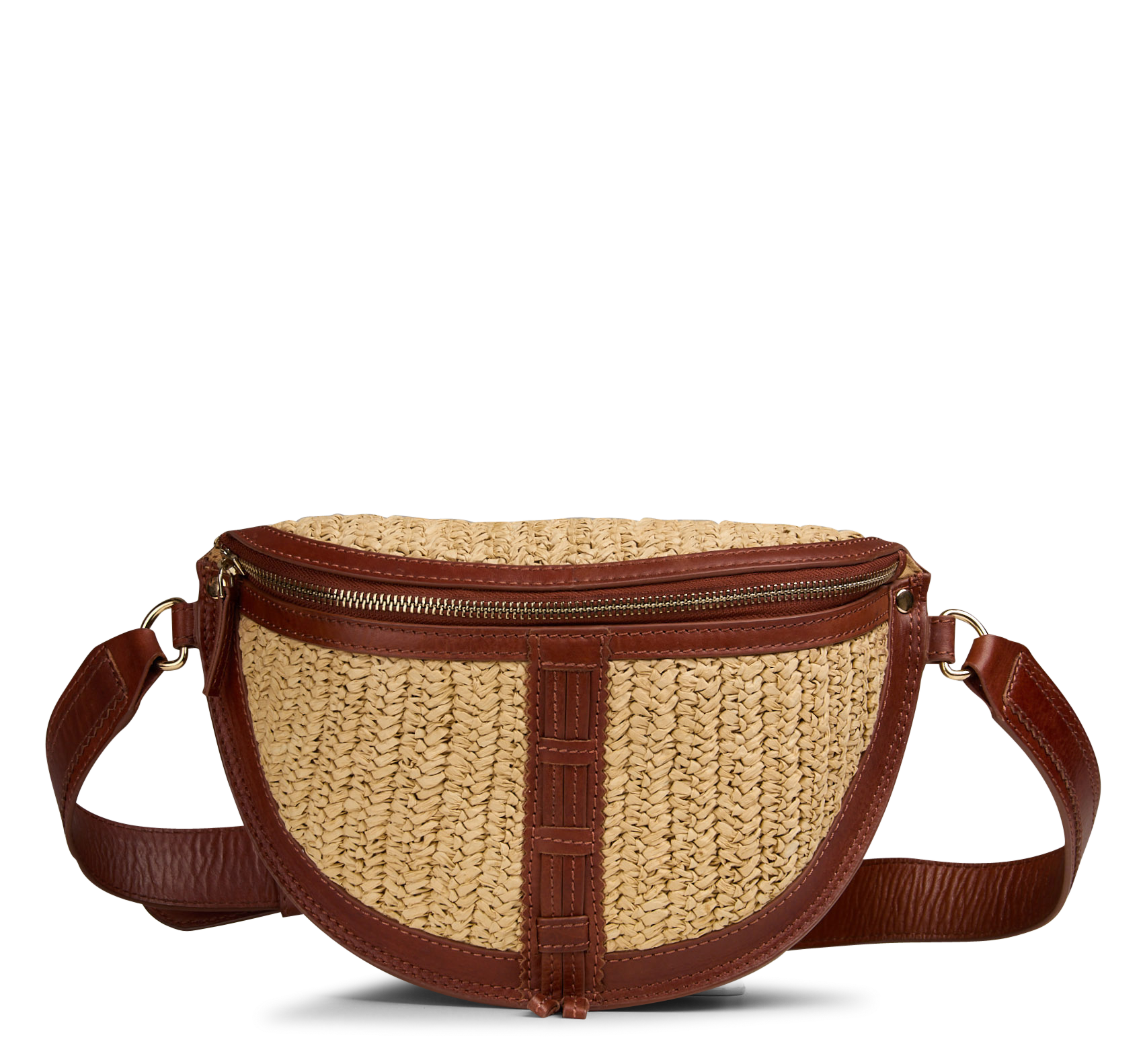 Heuptas van raffia MAISON 123 Wit