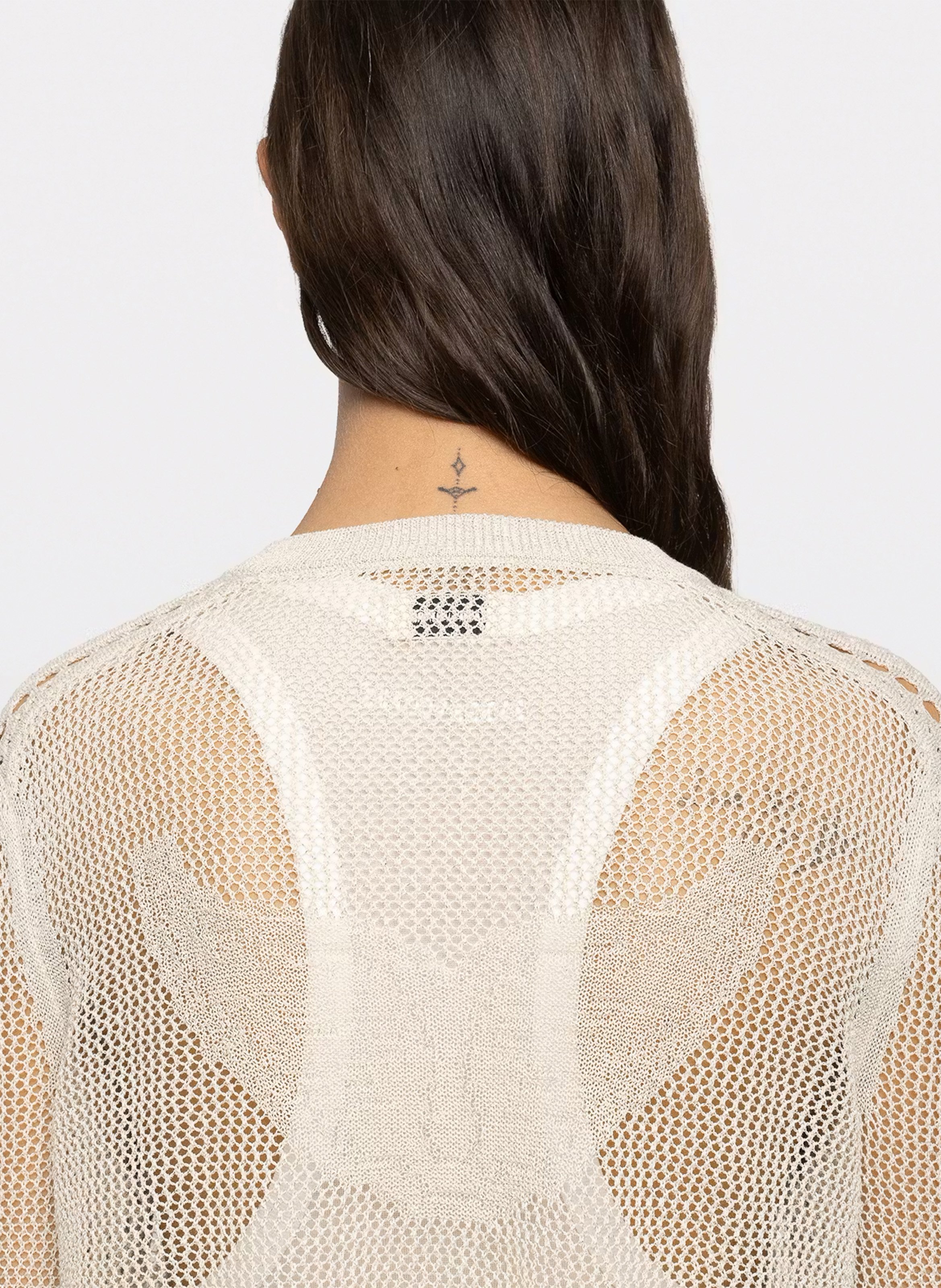 Cotton and wool sleeveless sweater with lacing ZADIG&VOLTAIRE Beige