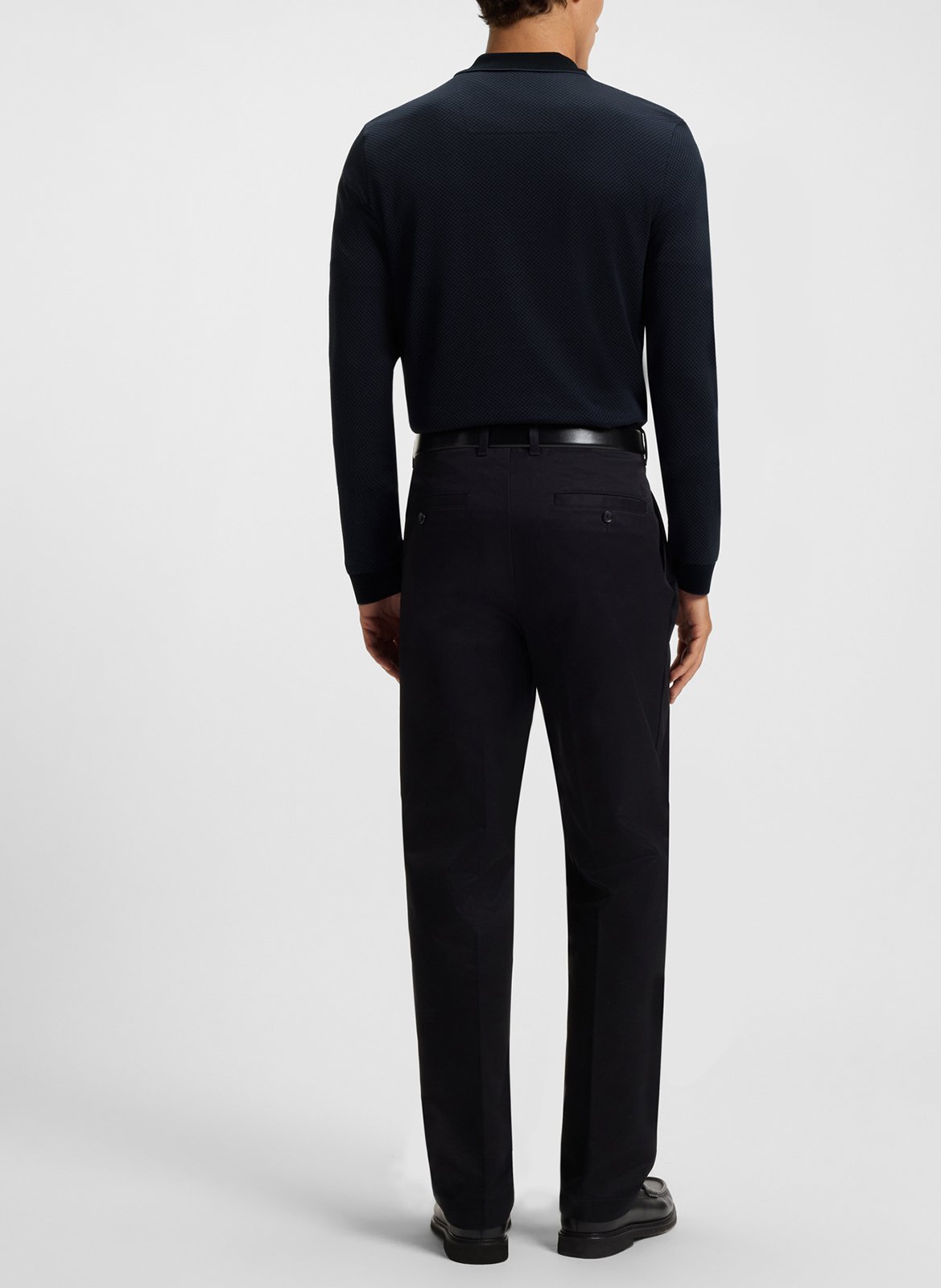 Fitted cotton polo BOSS Black