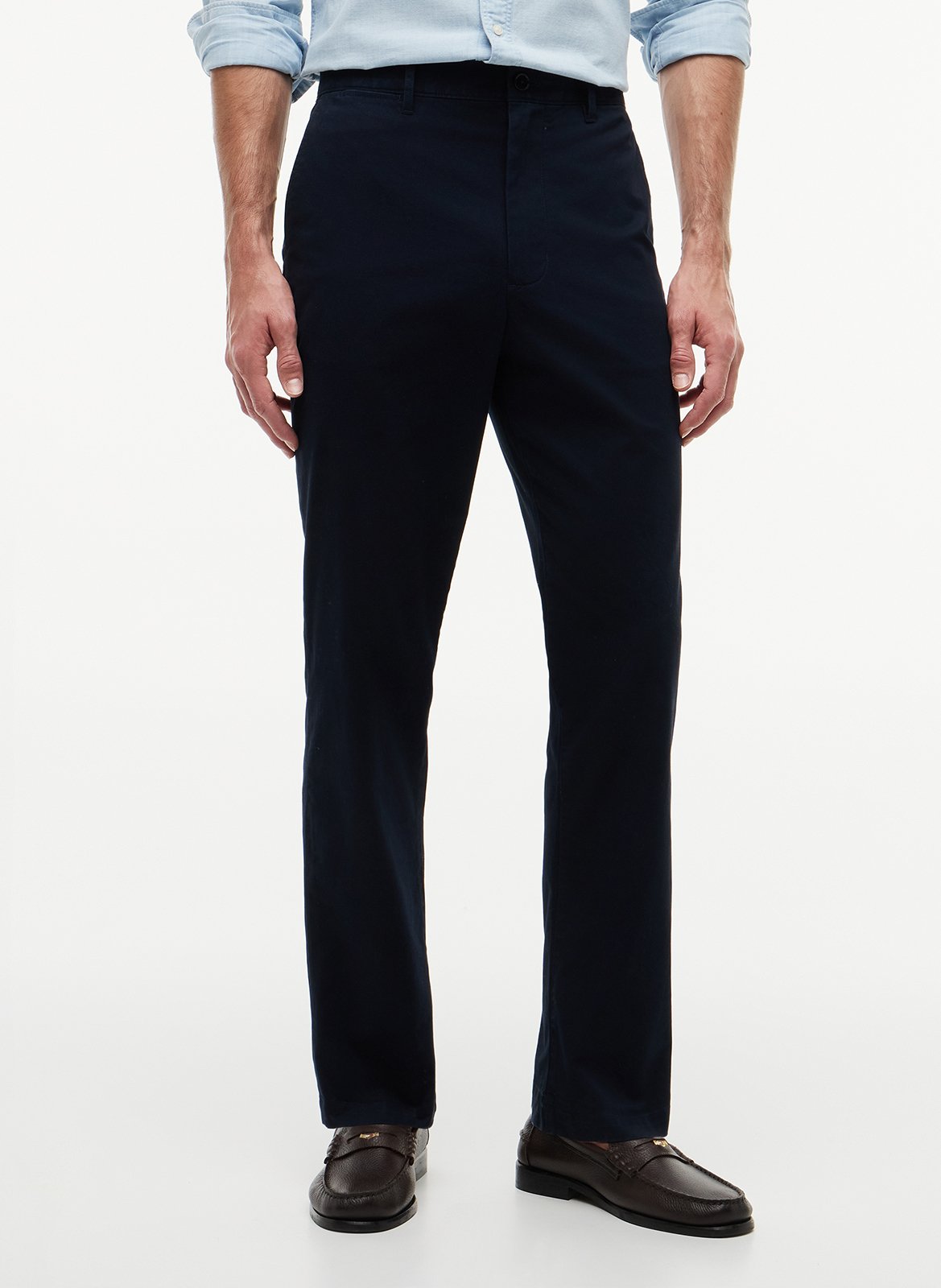 Gerade geschnittene Baumwollhose TOMMY HILFIGER Blau