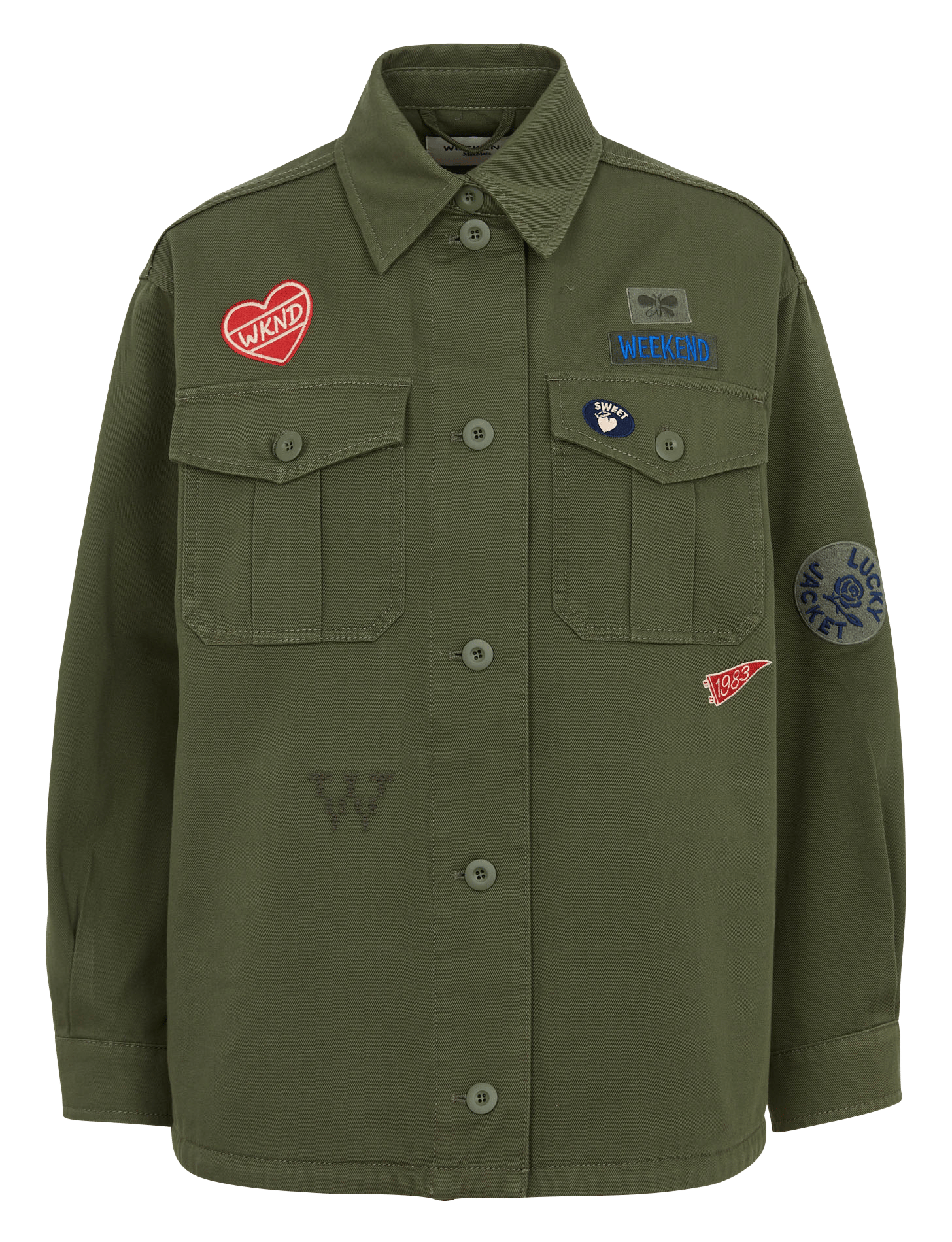 Oversized cotton jacket MAX MARA WEEK END Khaki