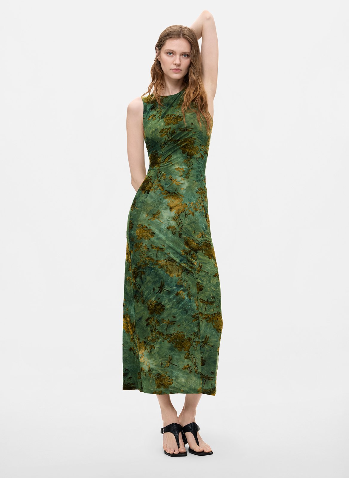 Long fitted dress DESIGUAL Green