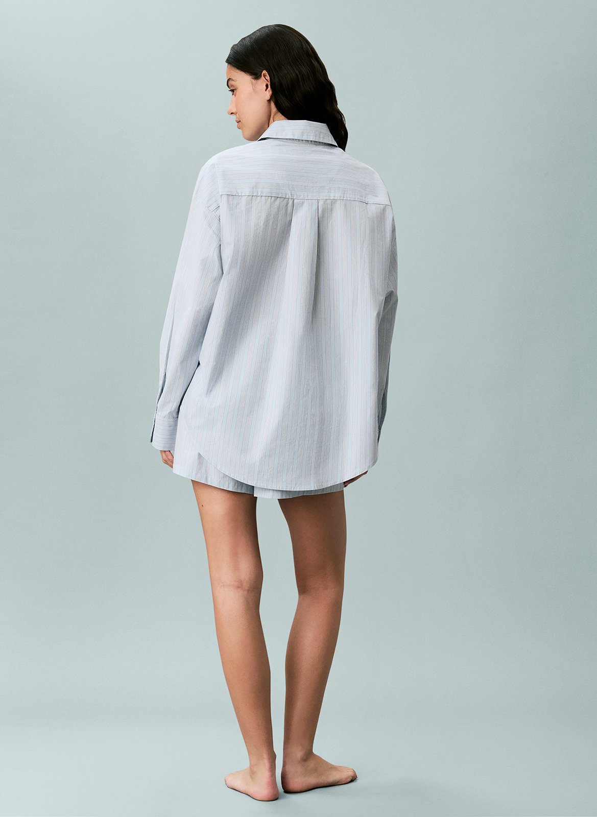 Chemise ample en coton CALVIN KLEIN UNDERWEAR Bleu