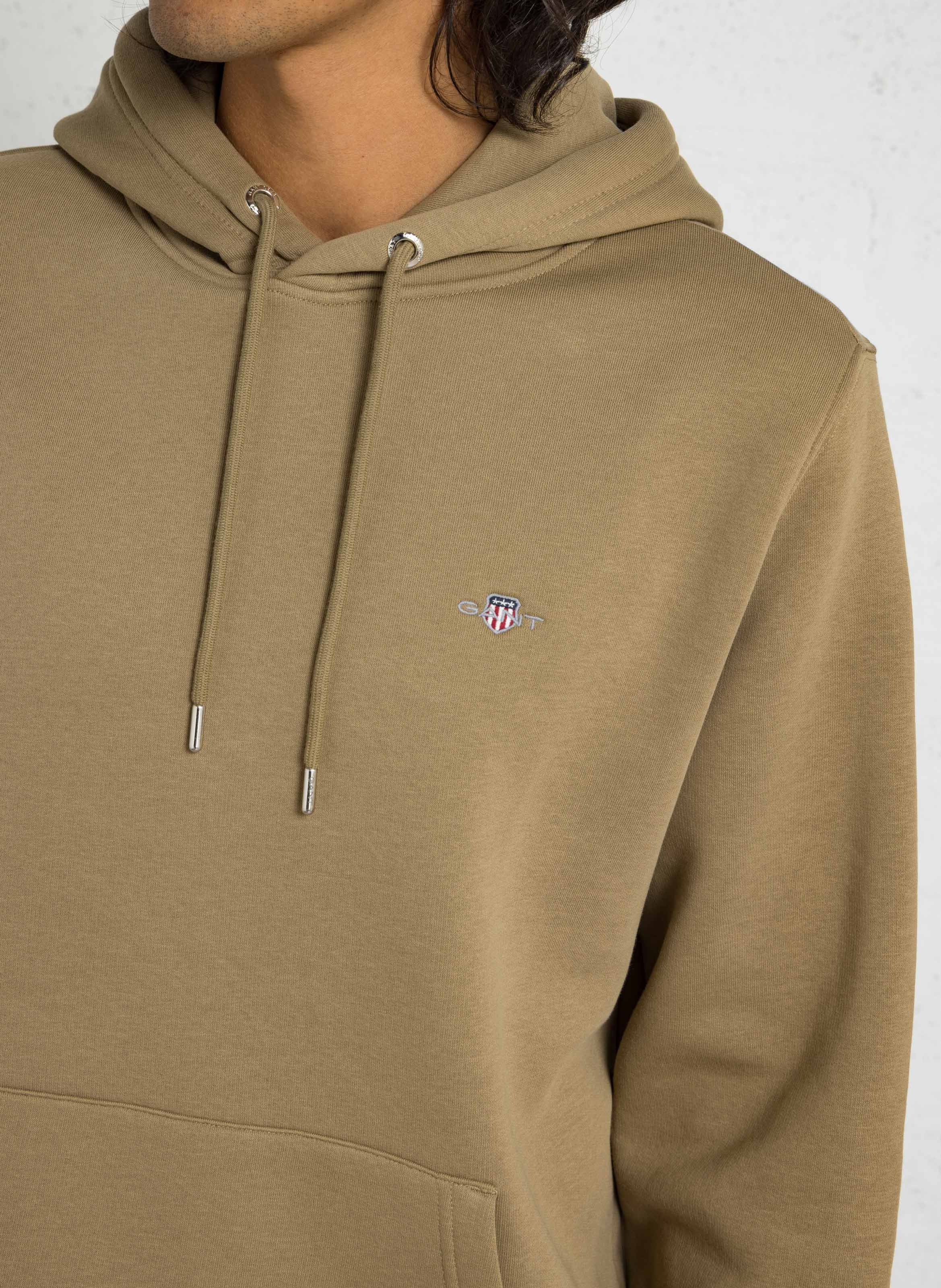 Sweat à capuche regular-fit en coton mélangé GANT Beige