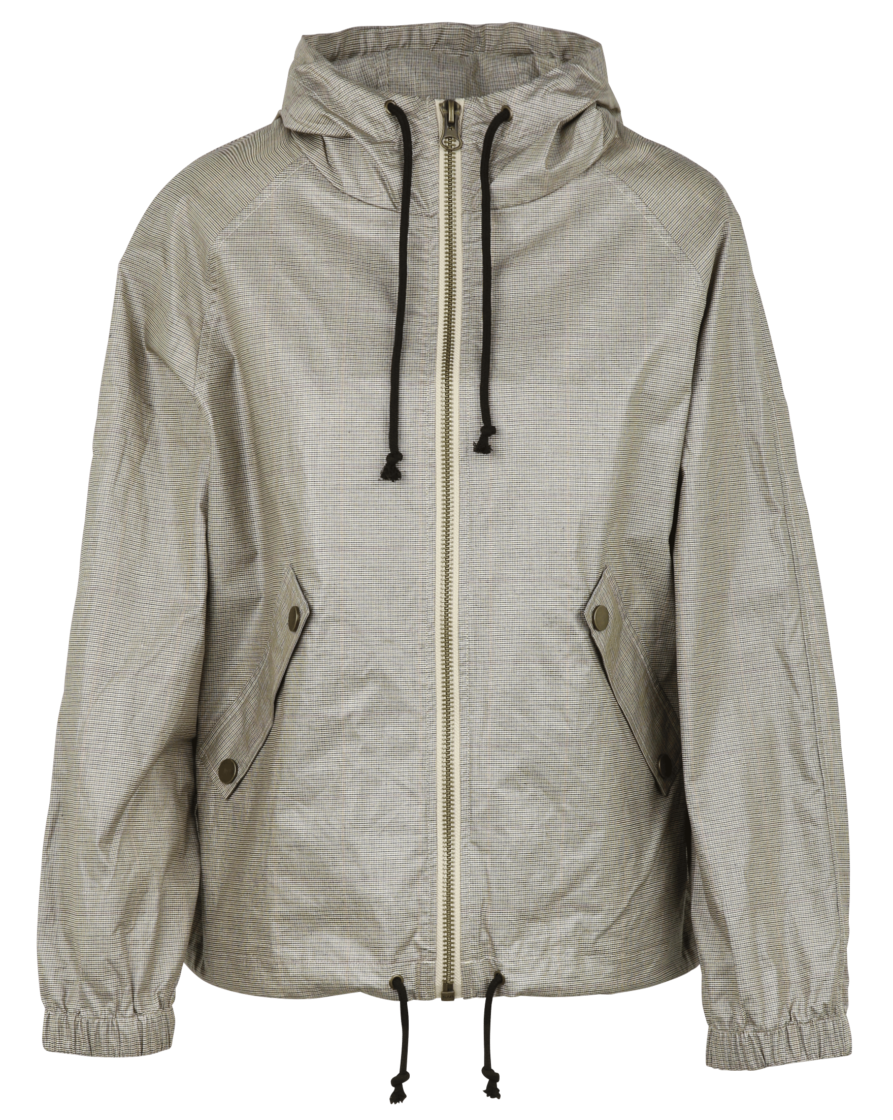 Loose-fitting cotton windbreaker with a stand-up collar LEON & HARPER Beige