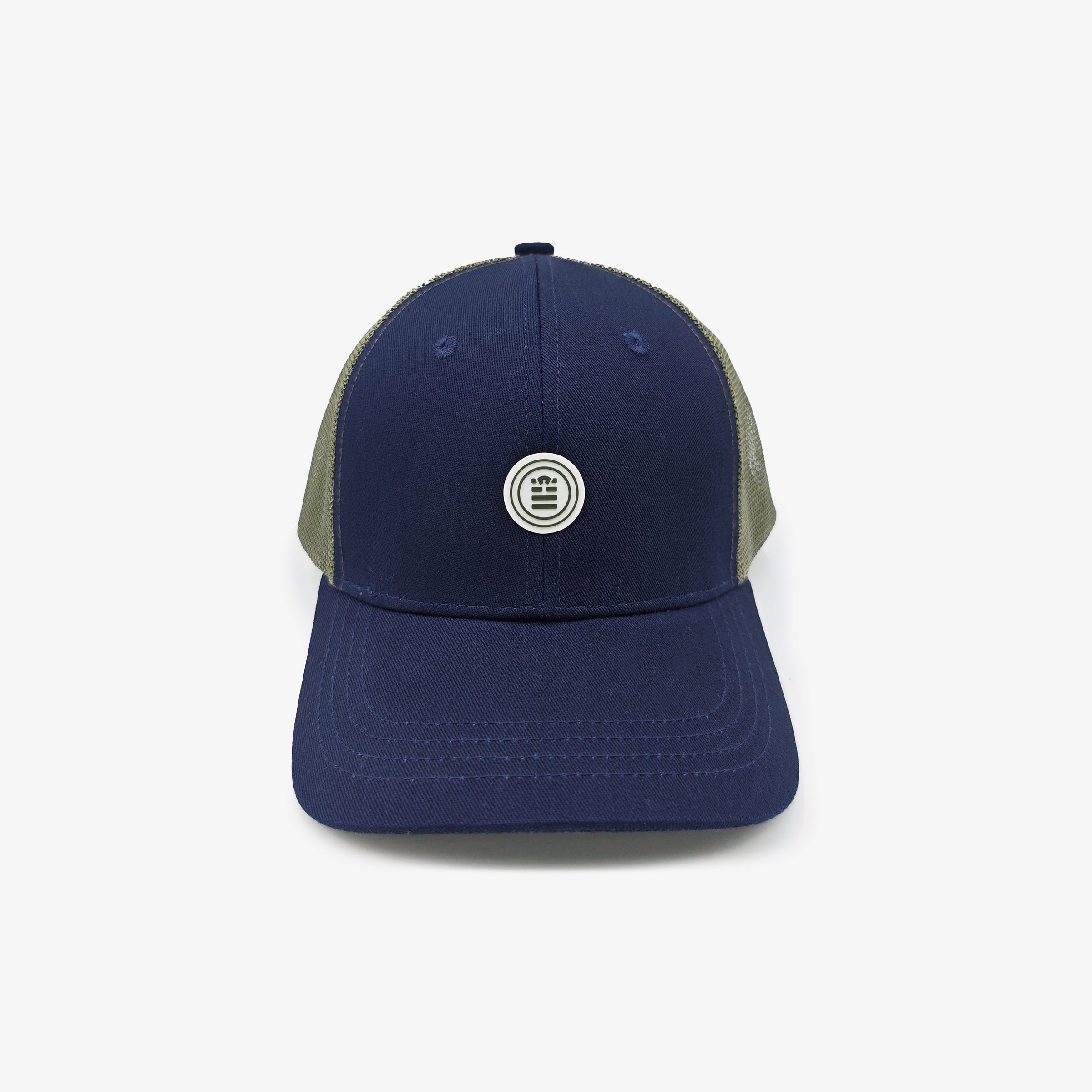 Navy blue and khaki trucker cap SERGE BLANCO Blue