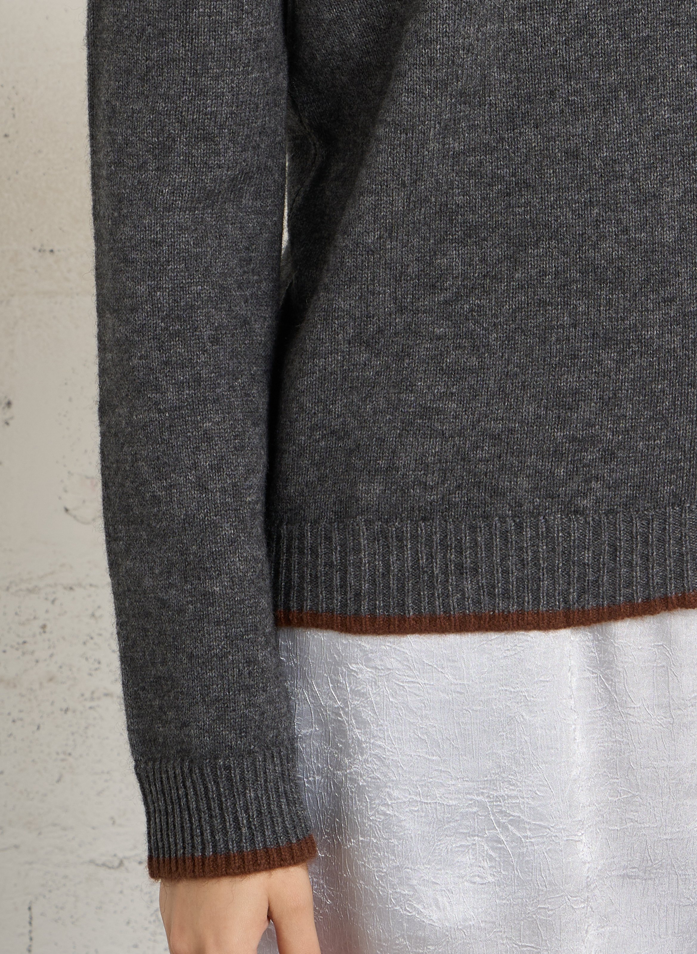 Fine wool sweater MAISON 123 Grey