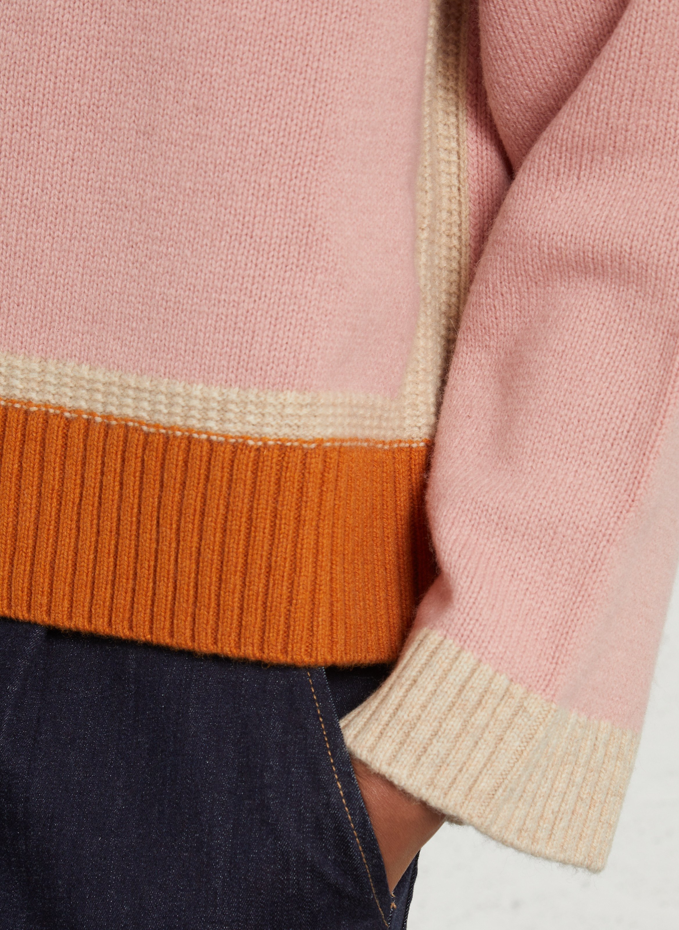 Pull ample en laine MAISON 123 Rose