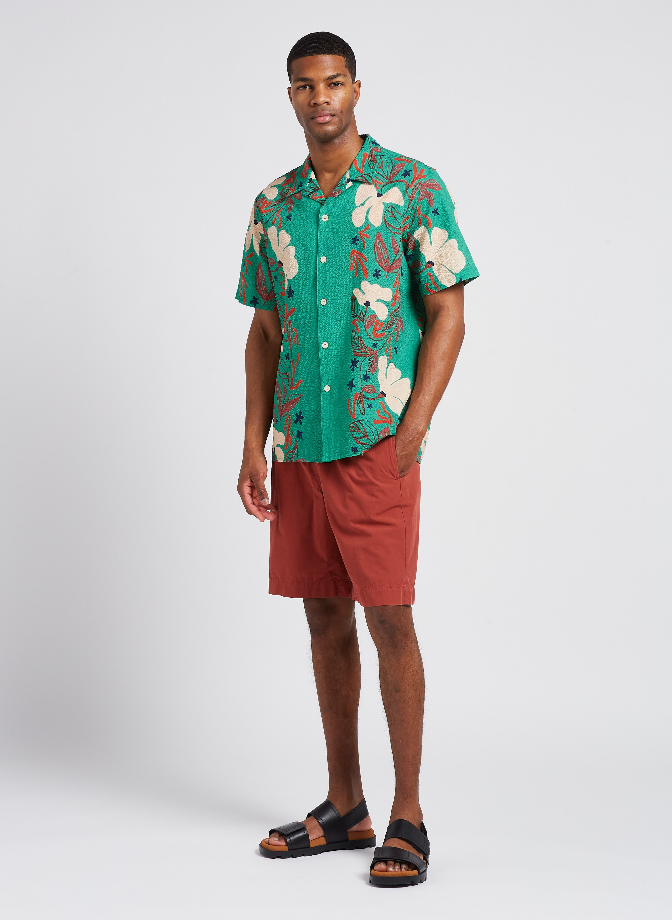 Short droit en coton PAUL SMITH Rouge