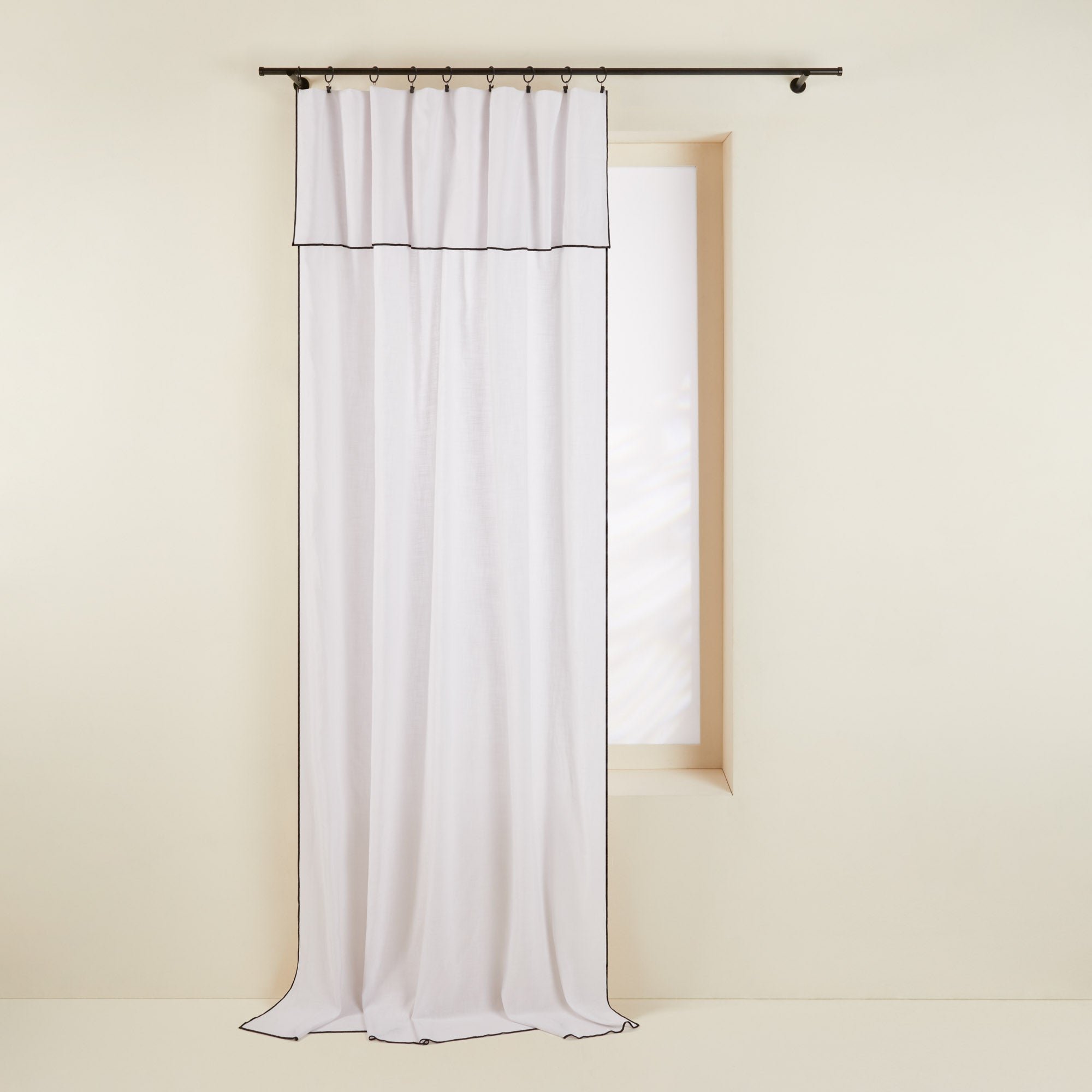 CARLINA NON FEU - Panel curtain MADURA White