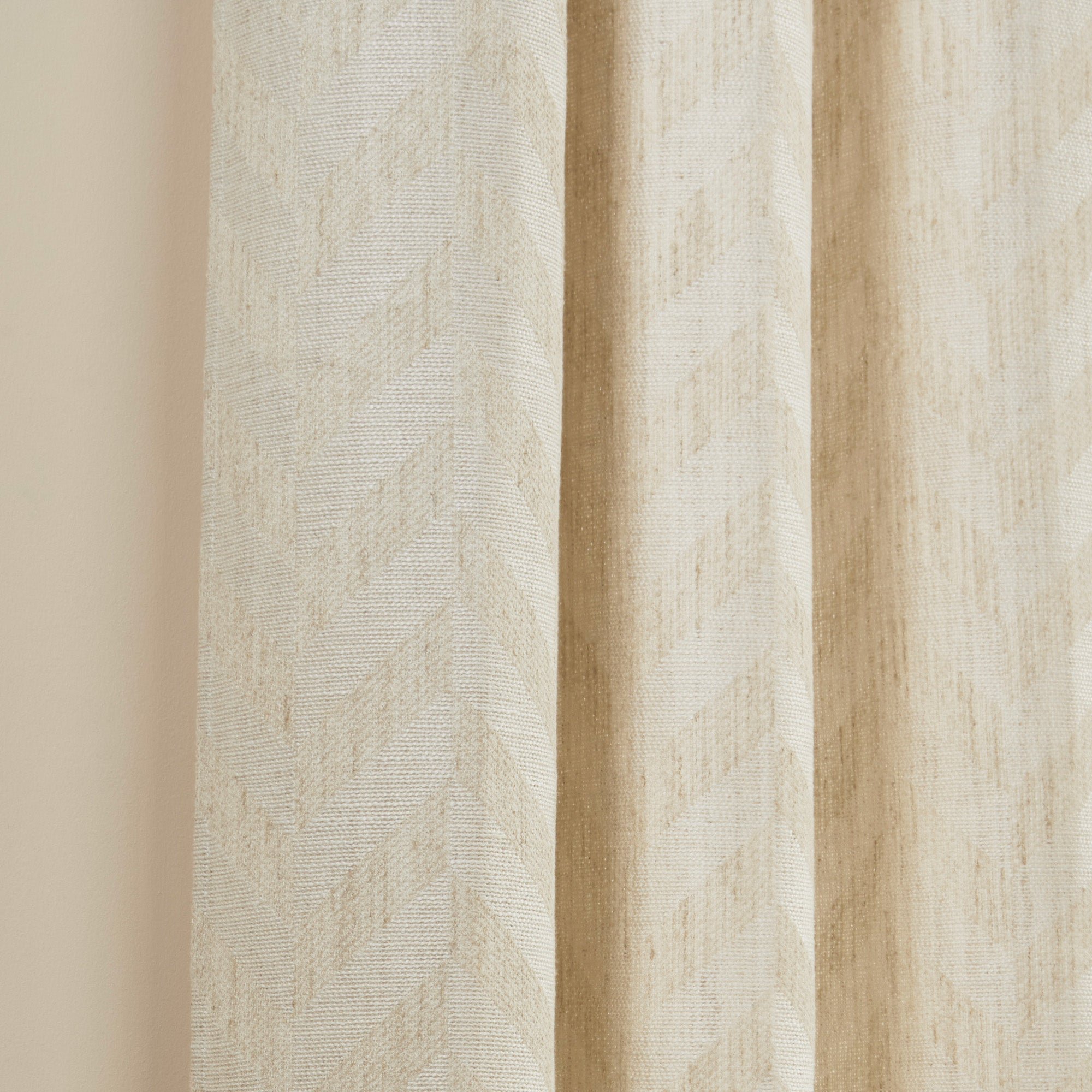 TOBIAS - Linen curtain with eyelets MADURA Beige