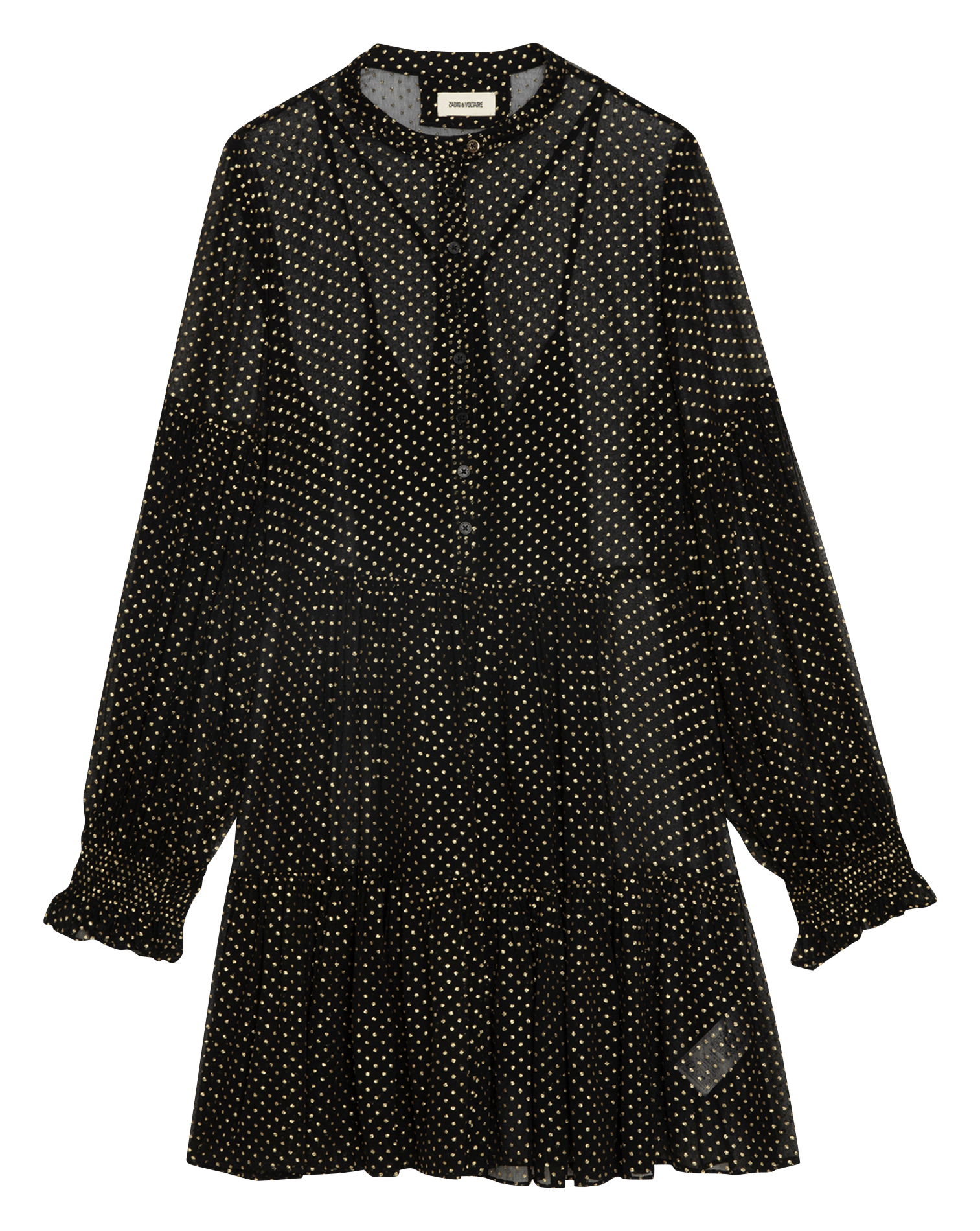 Robe courte transparente  ZADIG&VOLTAIRE Noir