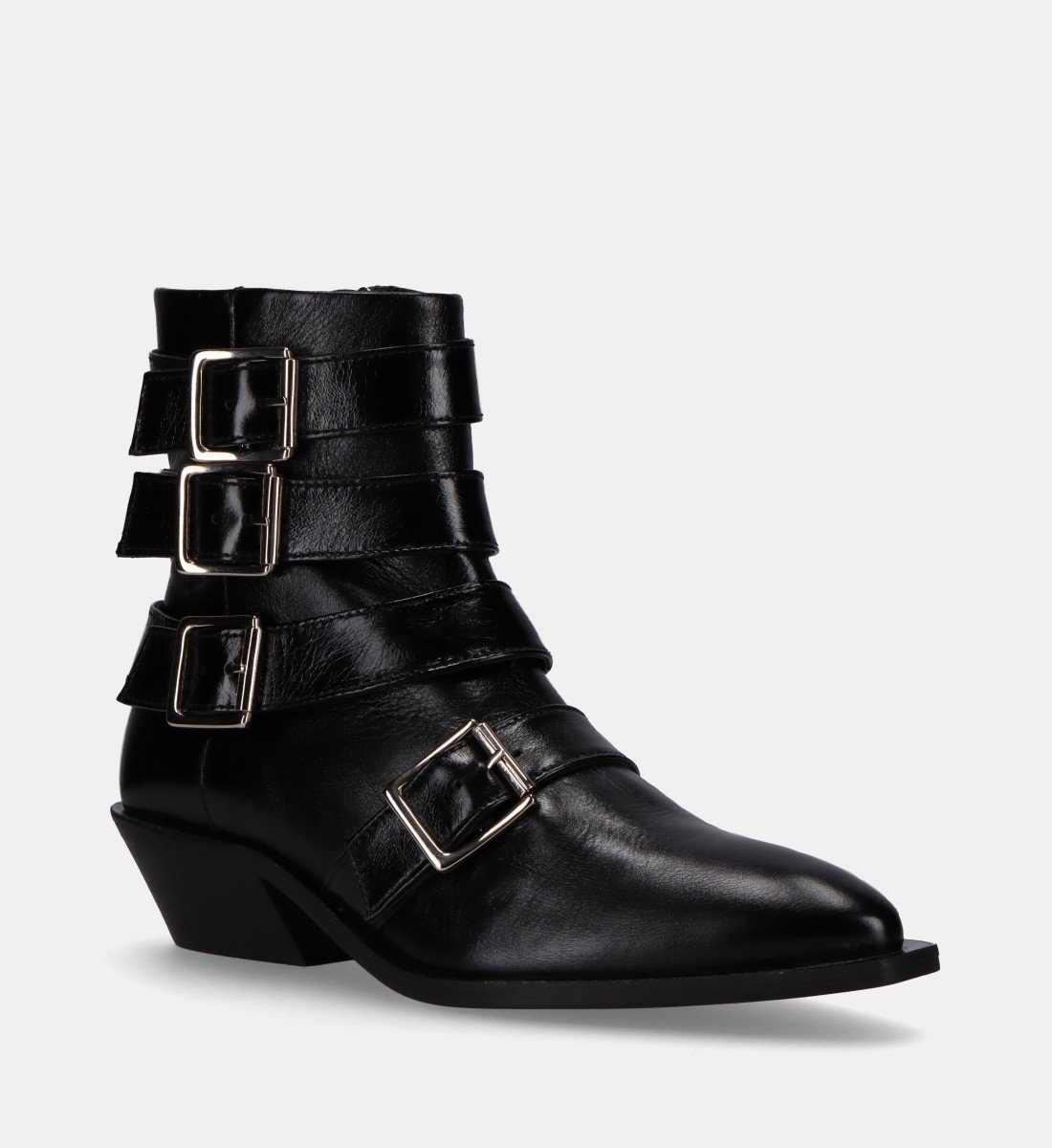Bianca leather ankle boots ALOHAS Black