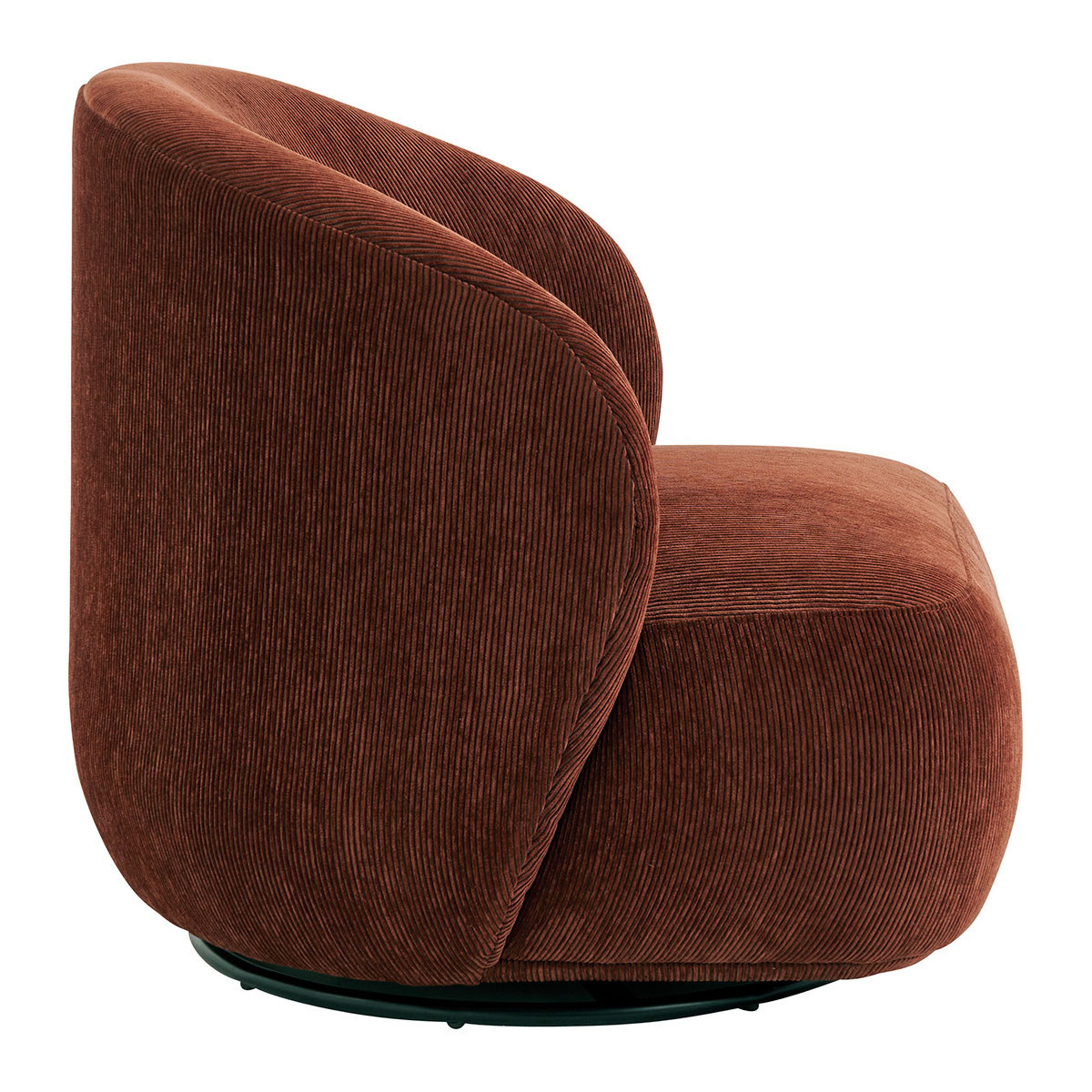 Corduroy armchair Red