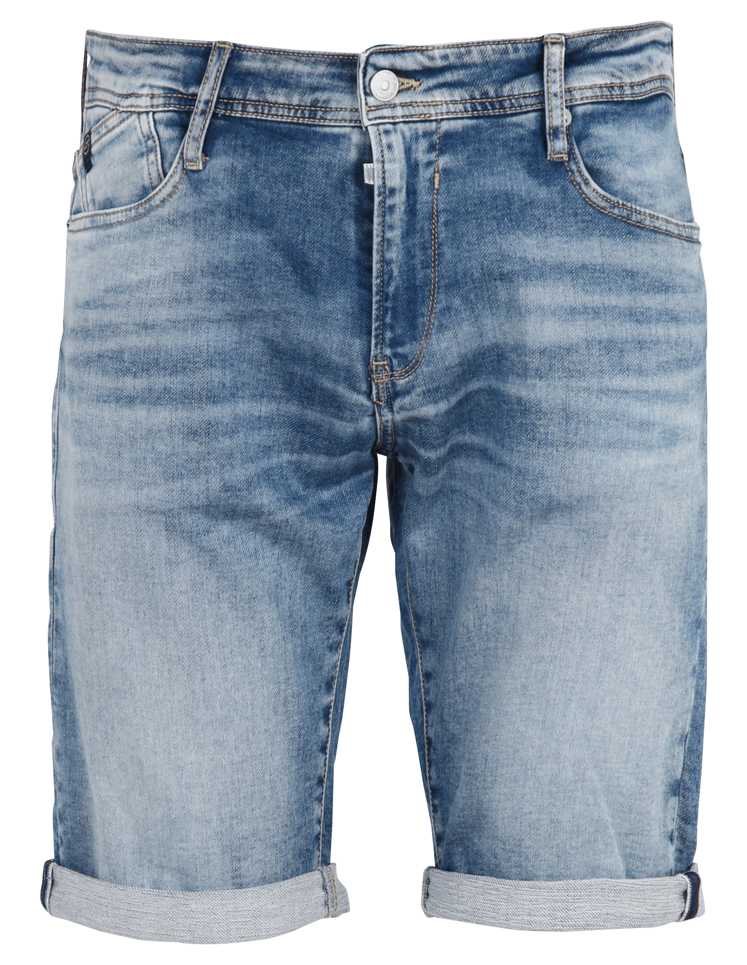 Alessia stretch cotton denim shorts LE TEMPS DES CERISES Blue